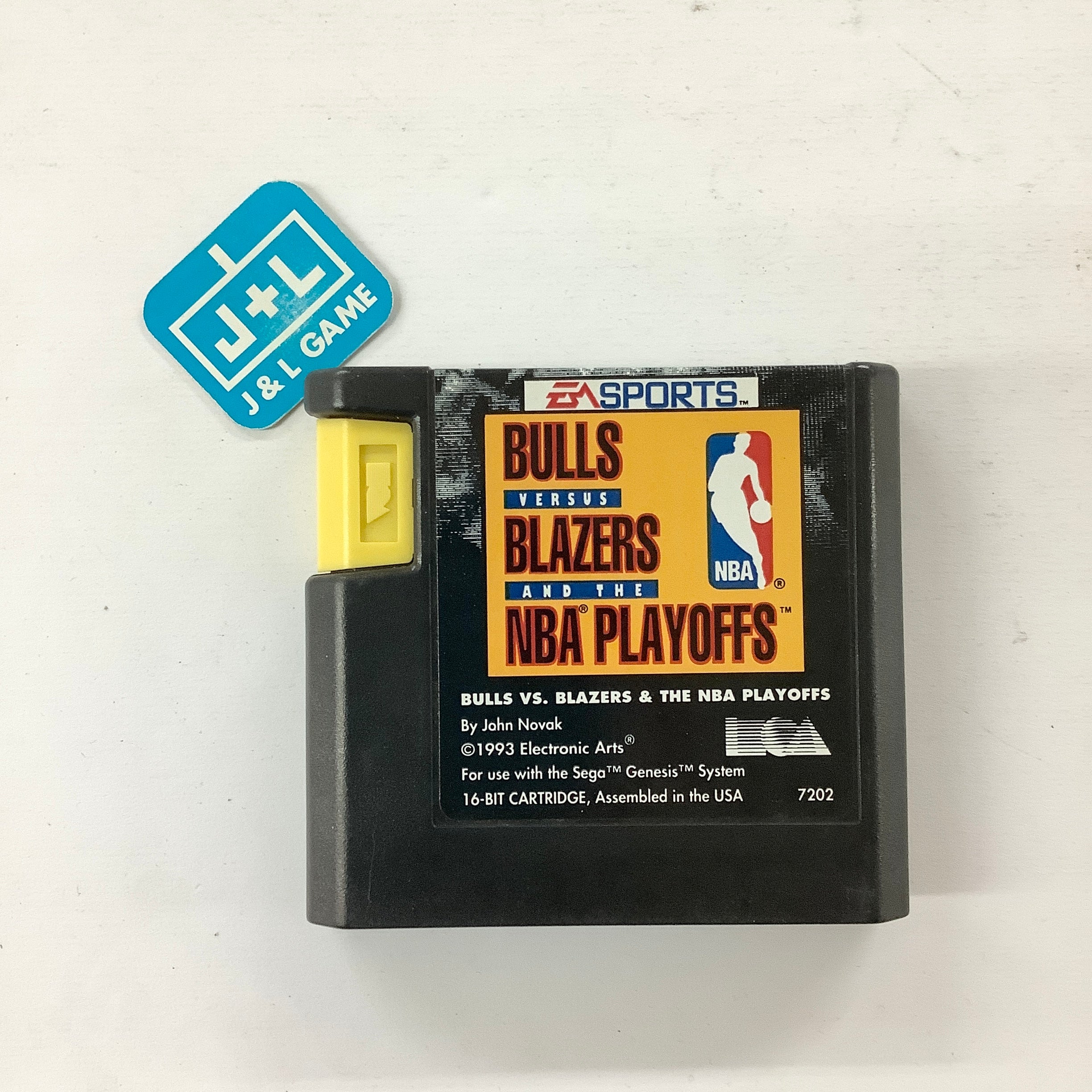 Bulls versus Blazers and the NBA Playoffs - (SG) SEGA Genesis [Pre-Owned] Video Games EA Sports   