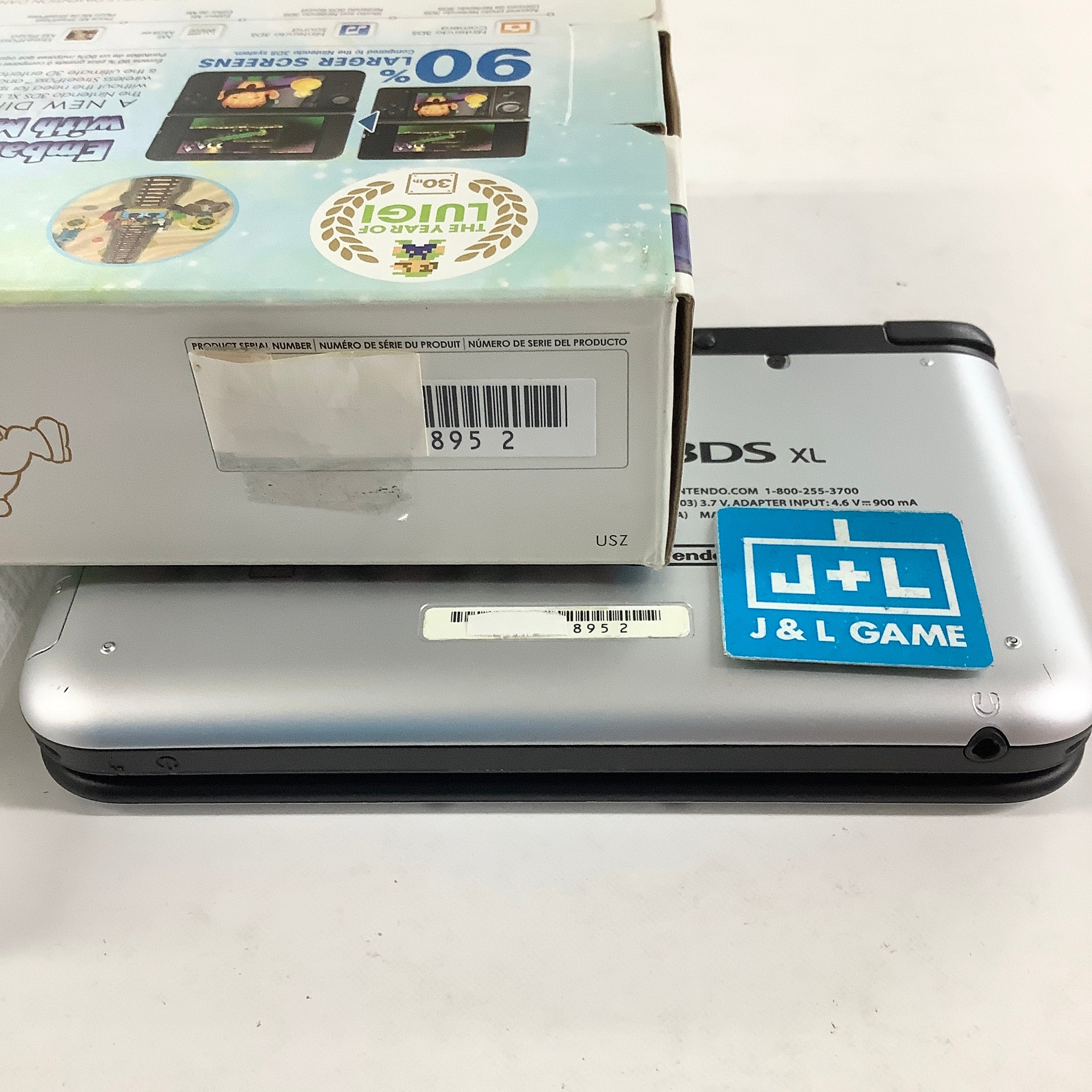 Nintendo 3DS XL Console (Mario & Luigi Silver) - Nintendo 3DS [Pre-Owned]