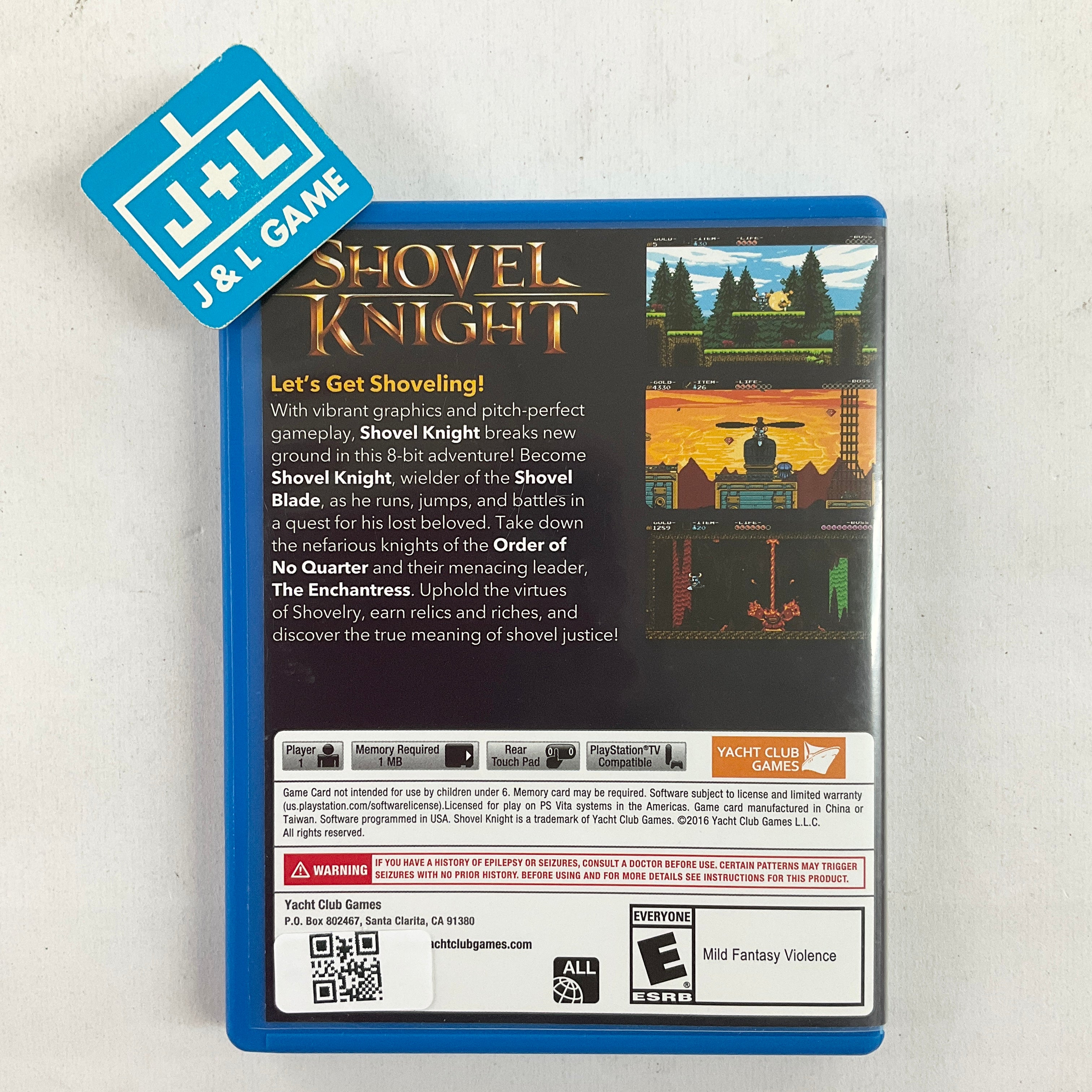 Shovel Knight - (PSV) PlayStation Vita [Pre-Owned] Video Games Yacht Club Games