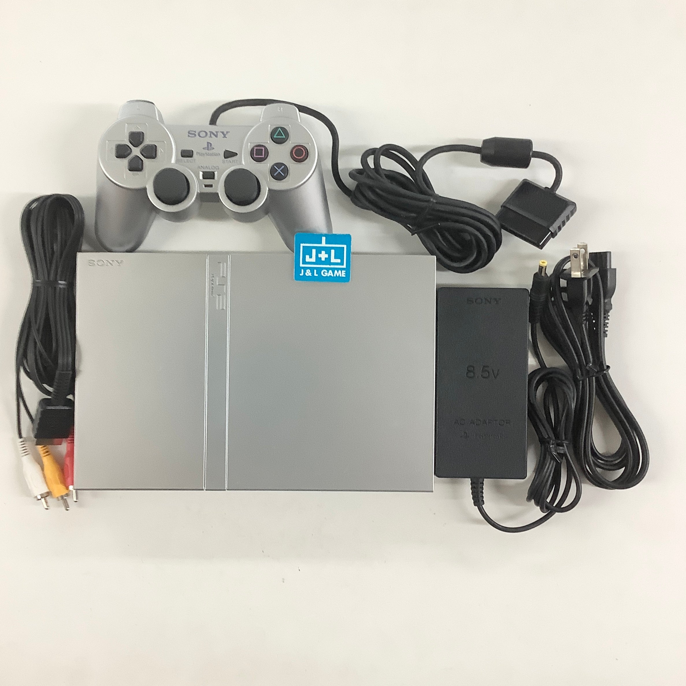 Sony PlayStation 2 Slim Console (Silver) - (PS2) PlayStation 2 [Pre-Owned] Consoles Sony