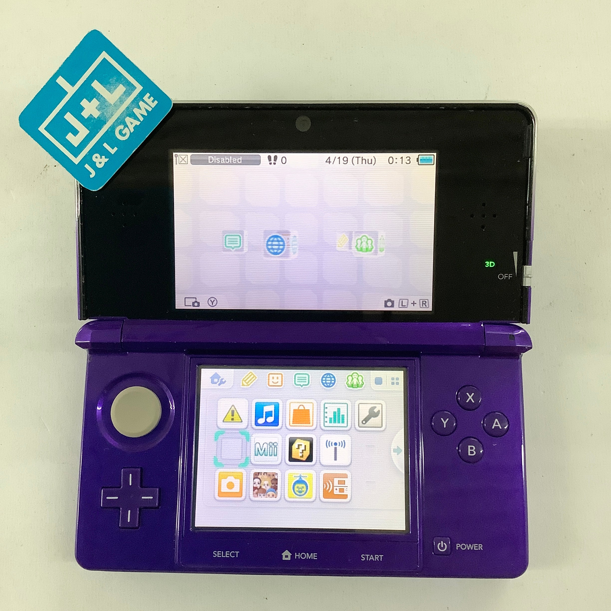 Nintendo 3DS Console (Midnight Purple) - Nintendo 3DS Consoles Nintendo
