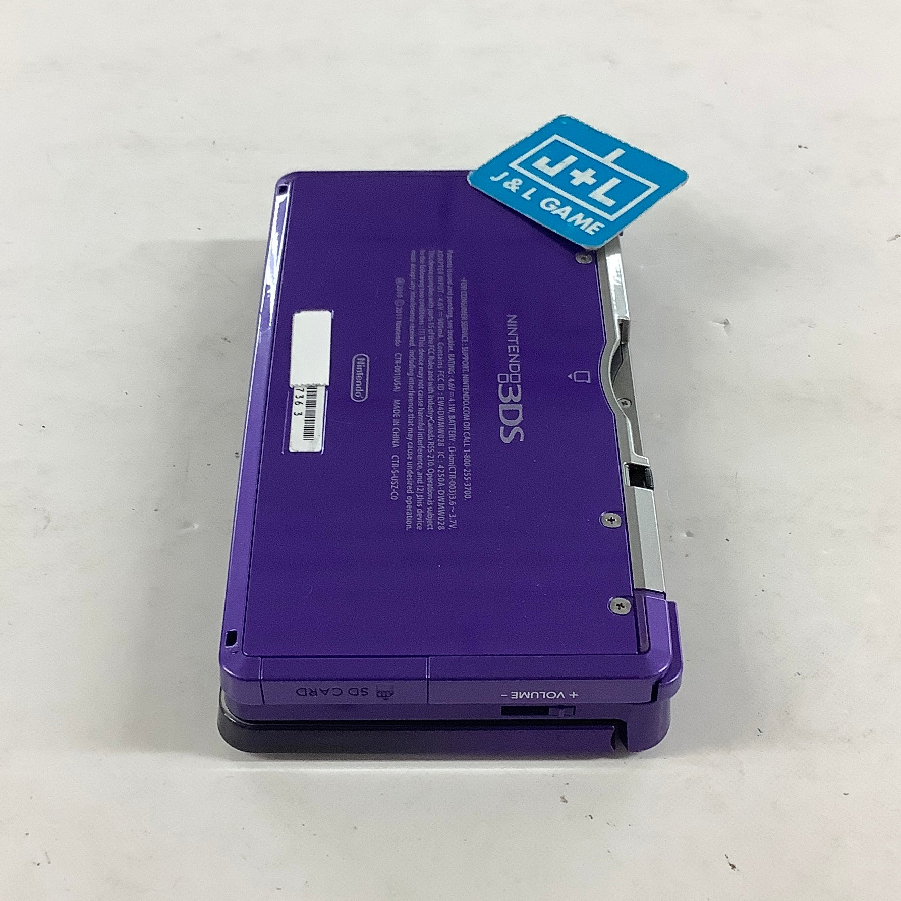 Nintendo 3DS Console (Midnight Purple) - Nintendo 3DS [Pre-Owned] Consoles Nintendo