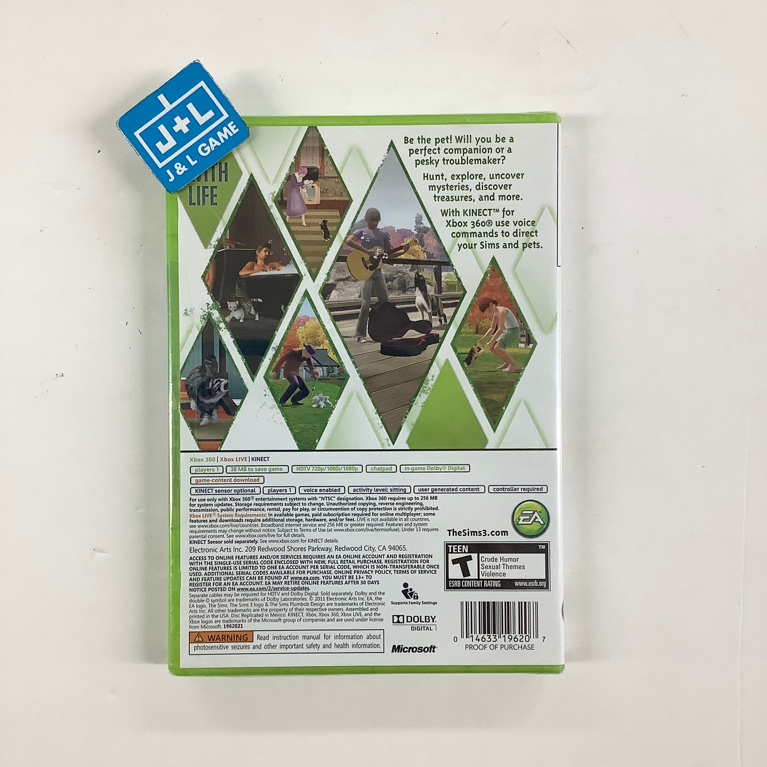 The Sims 3: Pets - Xbox 360 Video Games Electronic Arts