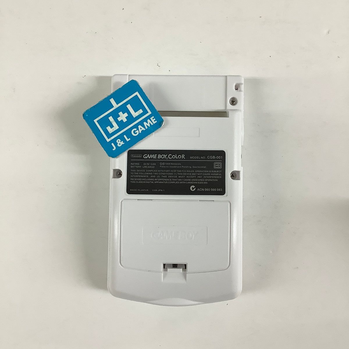 Nintendo Game Boy Color Console (White with Backlight) - (GBC) Game Boy Color [Pre-Owned]