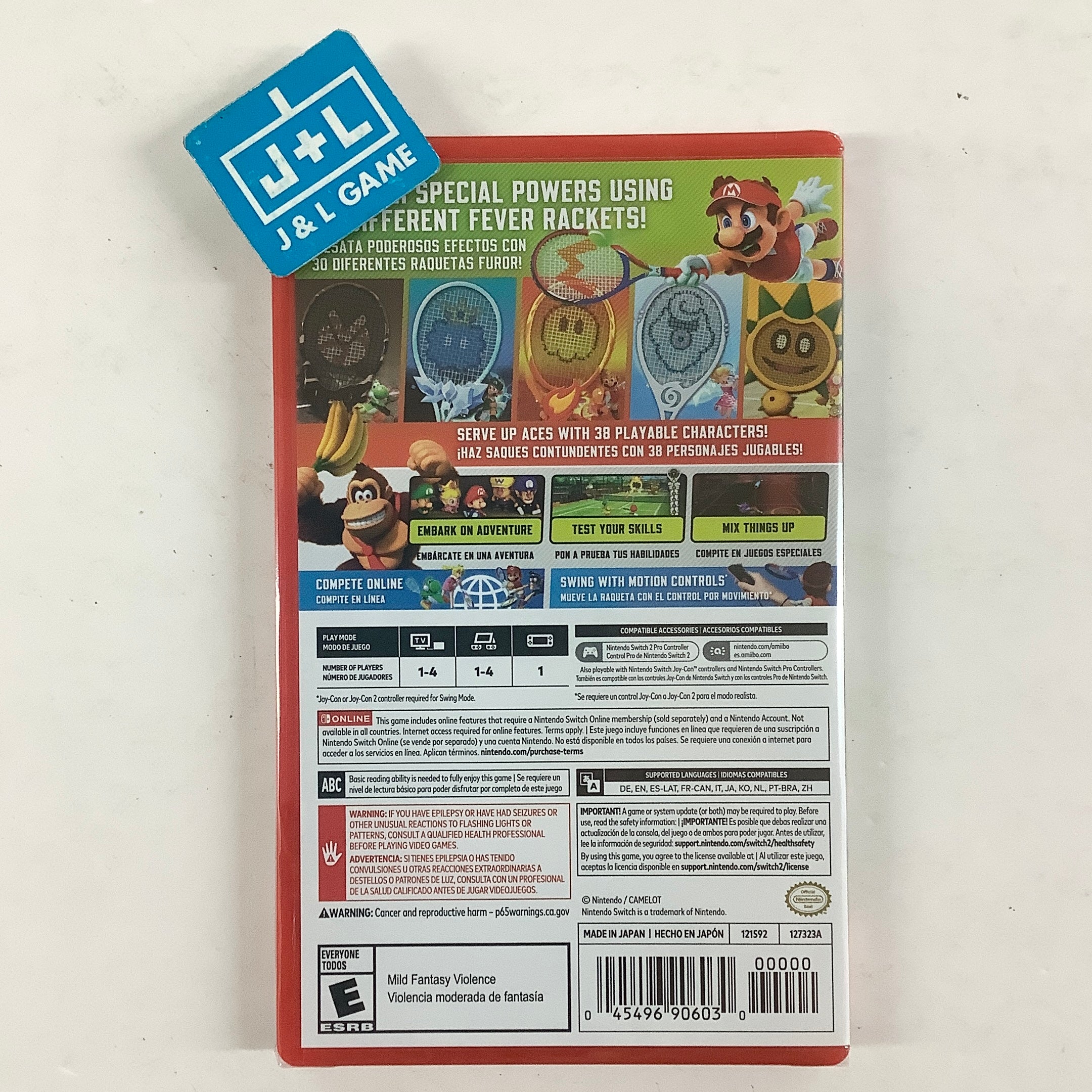 Mario Tennis Fever - (NS2) Nintendo Switch 2 Video Games Nintendo of America