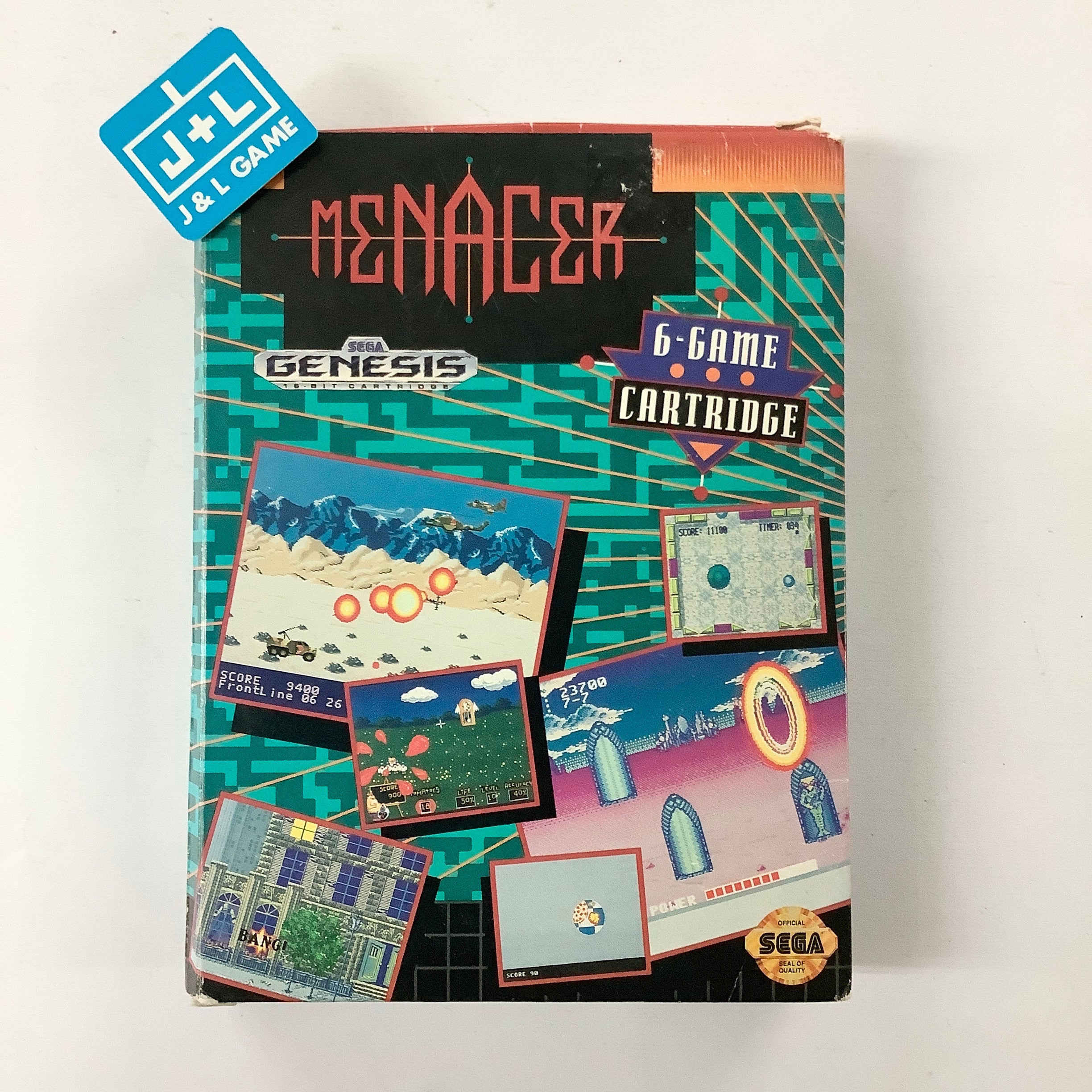 Menacer 6-Game Cartridge - (SG) SEGA Genesis [Pre-Owned] Video Games Sega   