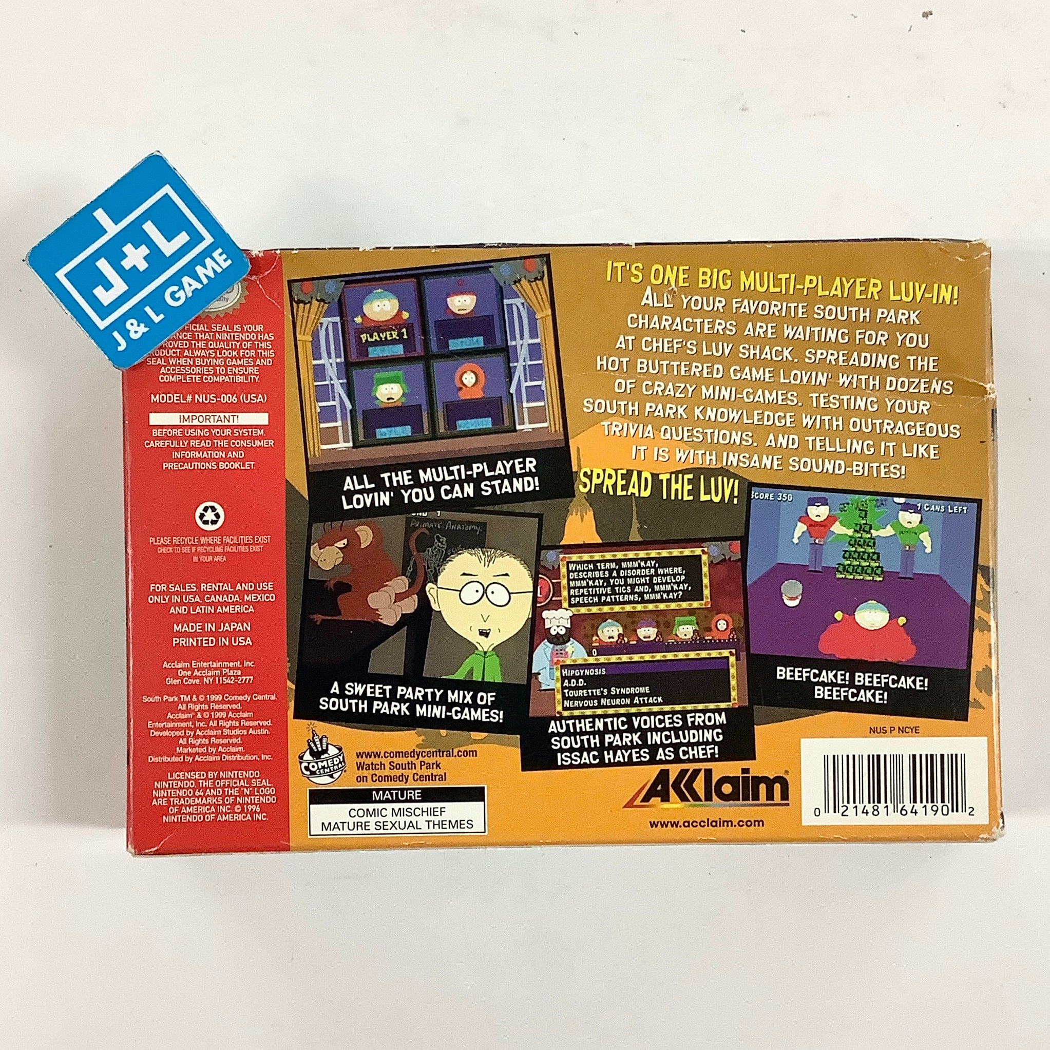 South Park: Chef's Luv Shack - (N64) Nintendo 64 [Pre-Owned]