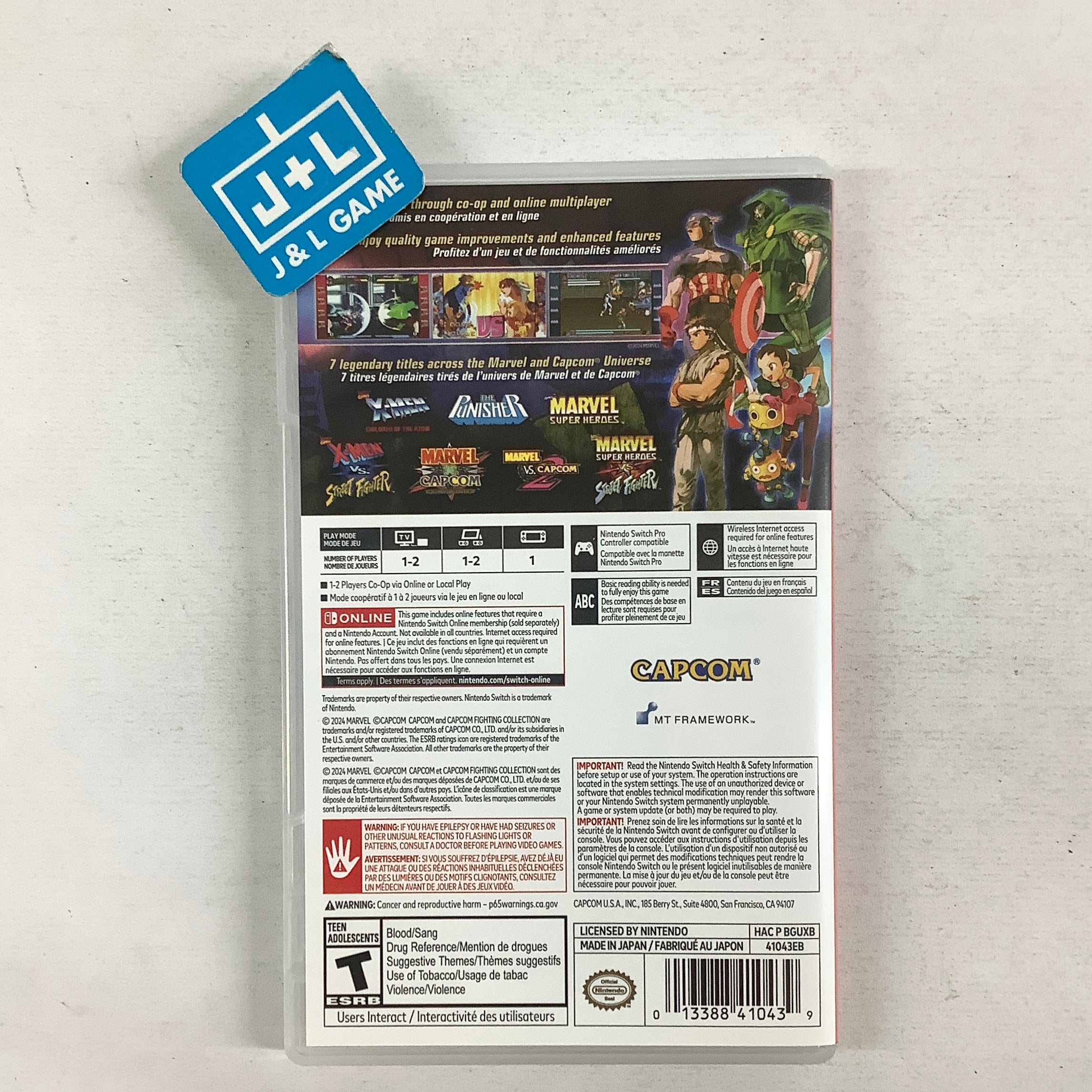 Marvel vs. Capcom Fighting Collection: Arcade Classics - (NSW) Nintendo Switch [Pre-Owned] Video Games Capcom