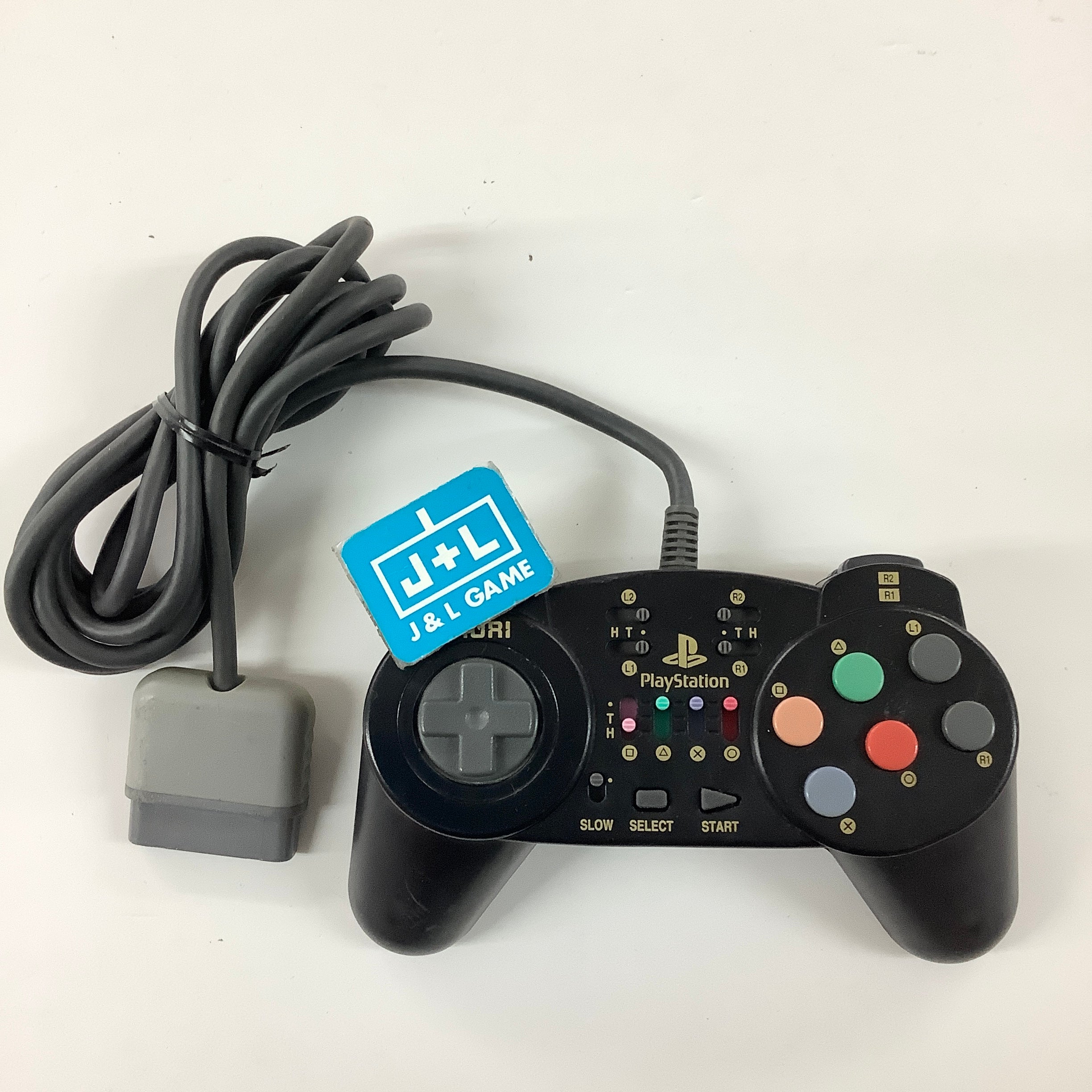 HORI Fighting Commander 10B (Black) - (PS1) PlayStation 1 [Pre-Owned] Accessories HORI
