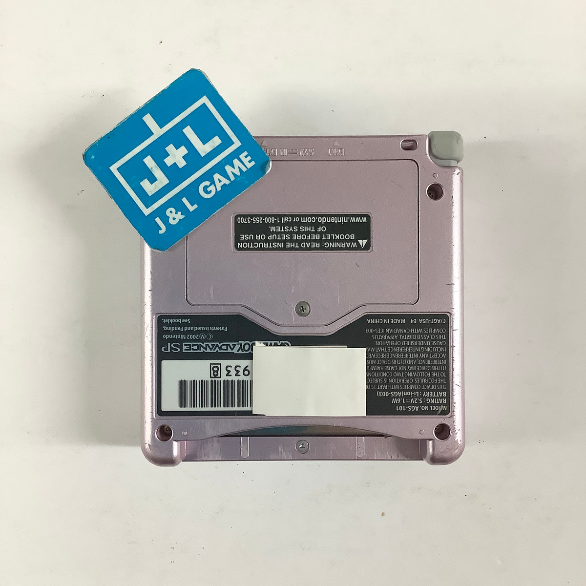 Nintendo Game Boy Advance SP Console AGS - 101 (Pearl Pink) - (GBA) Game Boy Advance SP [Pre-Owned]