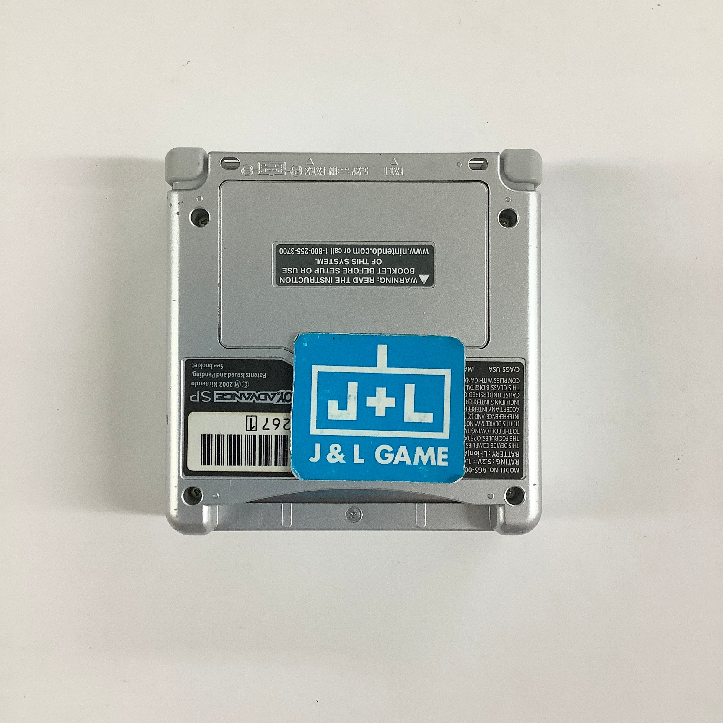 Nintendo Game Boy Advance SP Console AGS-001 (Silver) - (GBA) Game Boy Advance SP [Pre-Owned]