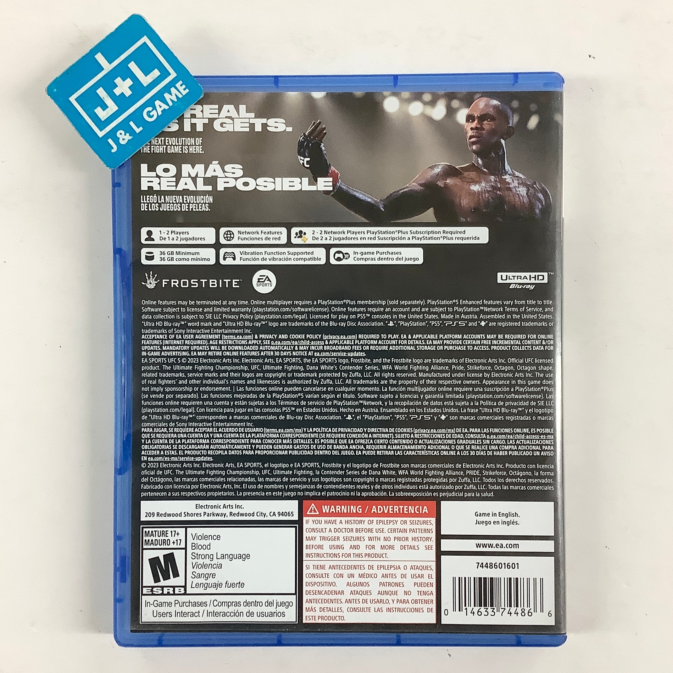 UFC 5 - (PS5) PlayStation 5 [Pre-Owned] Video Games Electronic Arts