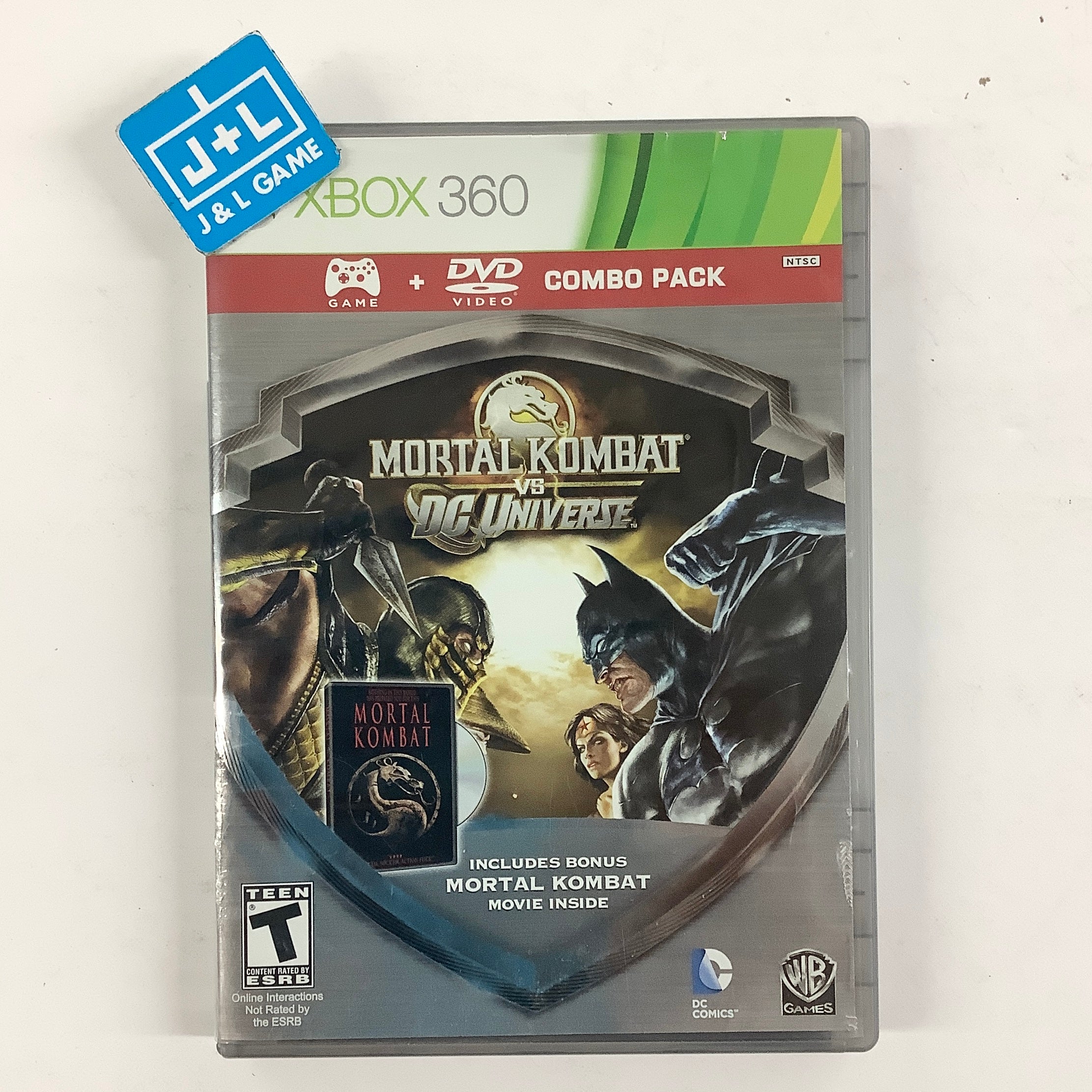 Mortal Kombat vs. DC Universe (DVD Combo Pack) - Xbox 360 [Pre-Owned] Video Games Midway