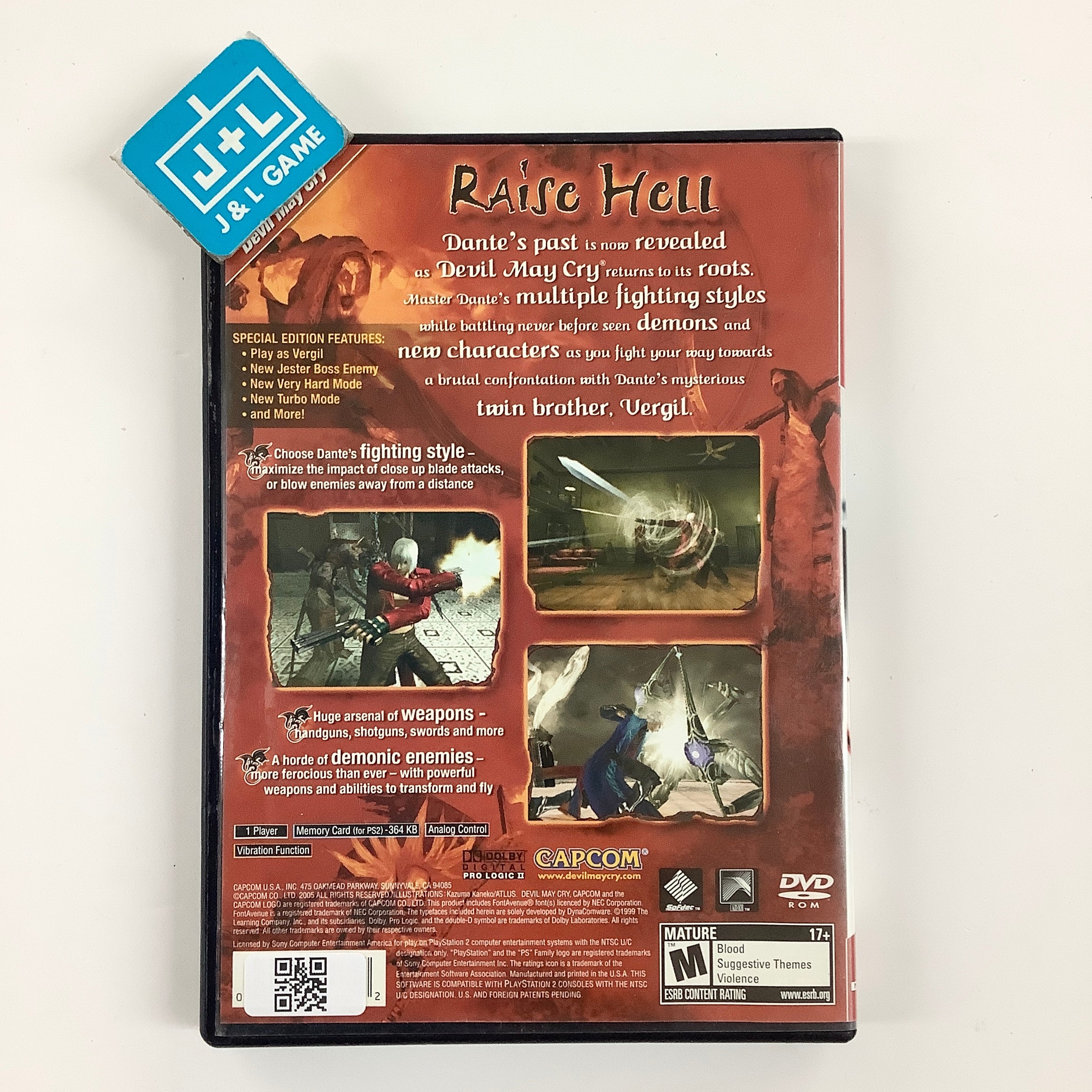 Devil May Cry 3: Dante's Awakening Special Edition (Greatest Hits)  - (PS2) PlayStation 2 [Pre-Owned]