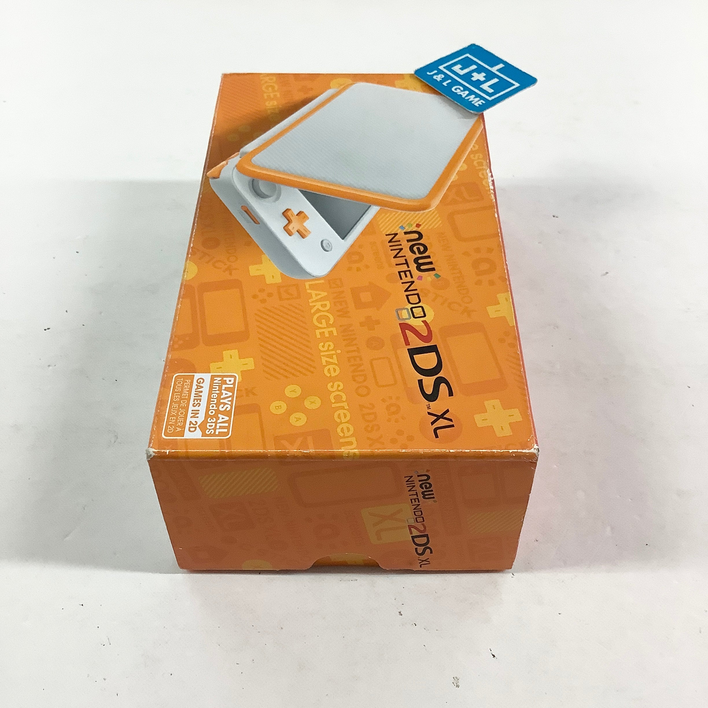New Nintendo 2DS XL Console (White + Orange) - Nintendo 3DS [Pre-Owned] CONSOLE Nintendo