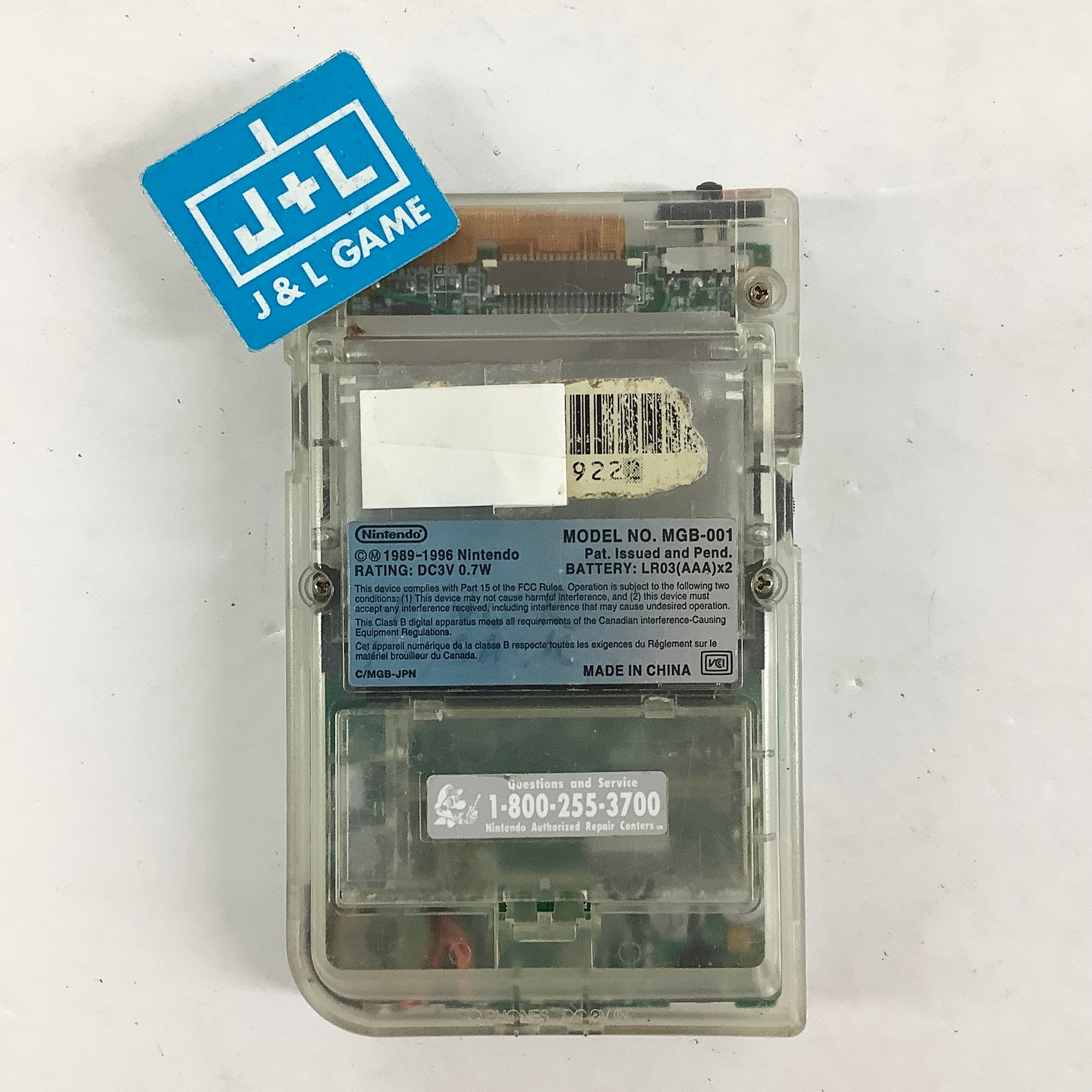 Nintendo Game Boy Pocket (Clear with Backlight) - (GBP) Game Boy Pocket [Pre-Owned] Consoles Nintendo