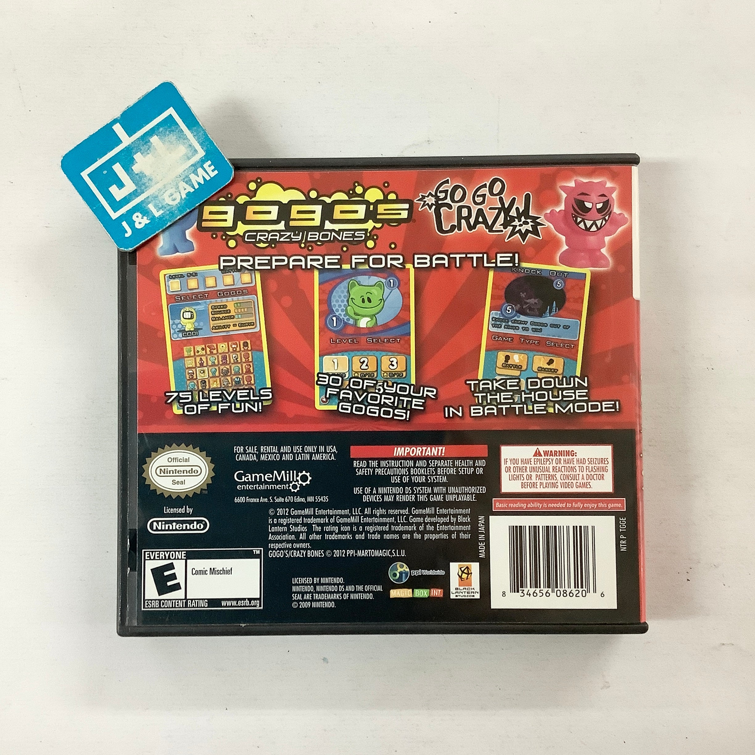 Gogo's Crazy Bones - (NDS) Nintendo DS [Pre-Owned] Video Games Game Mill   