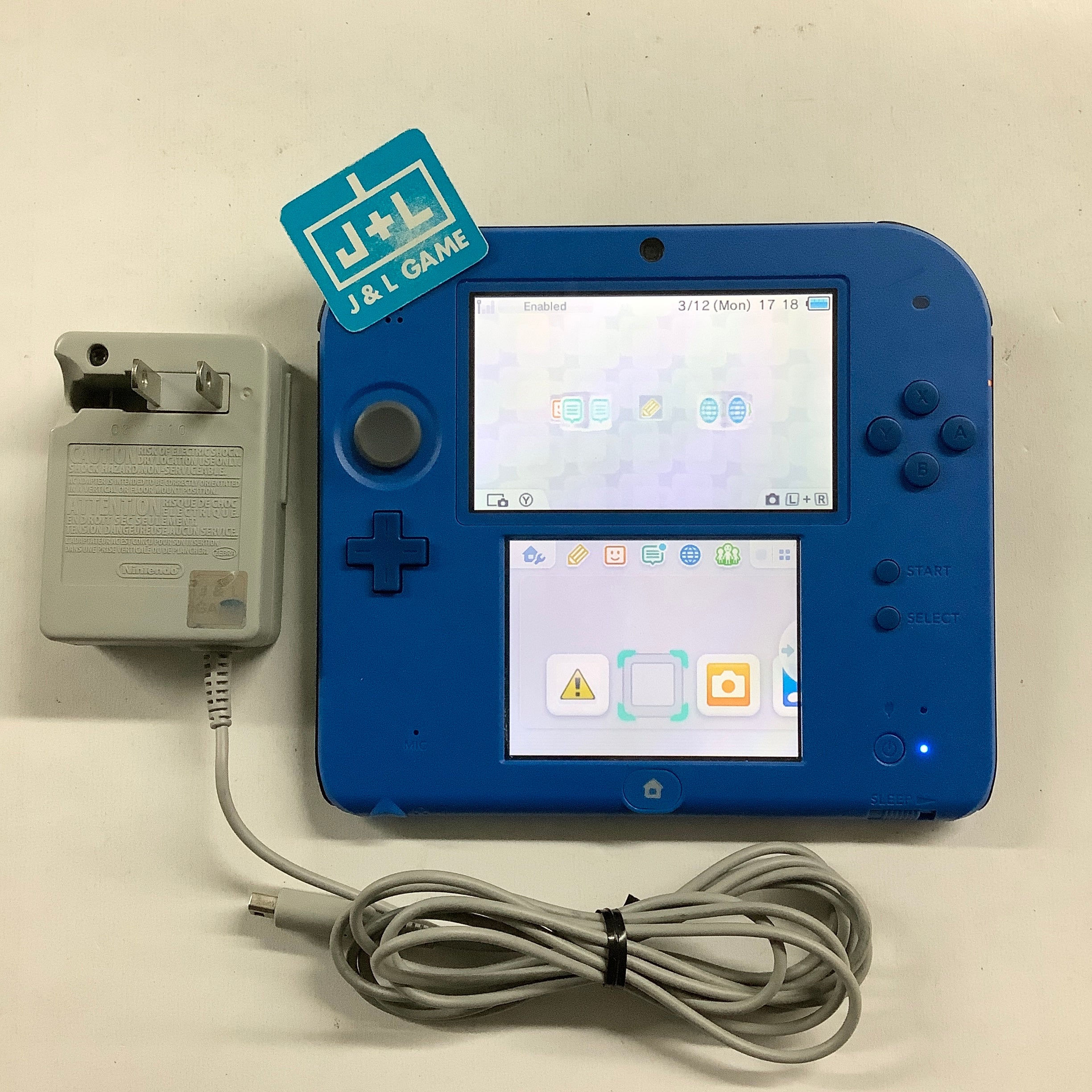 Nintendo 2DS Console -(Electric Blue) - Nintendo 3DS (Pre