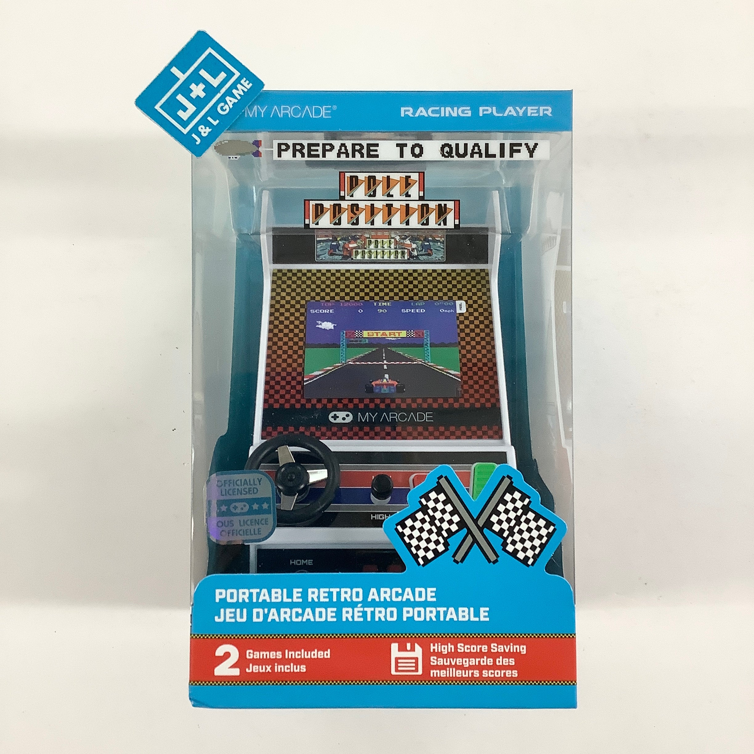 My Arcade Racing Player: Retro Mini Arcade Game Console with 2 Games - Toys CONSOLE My Arcade