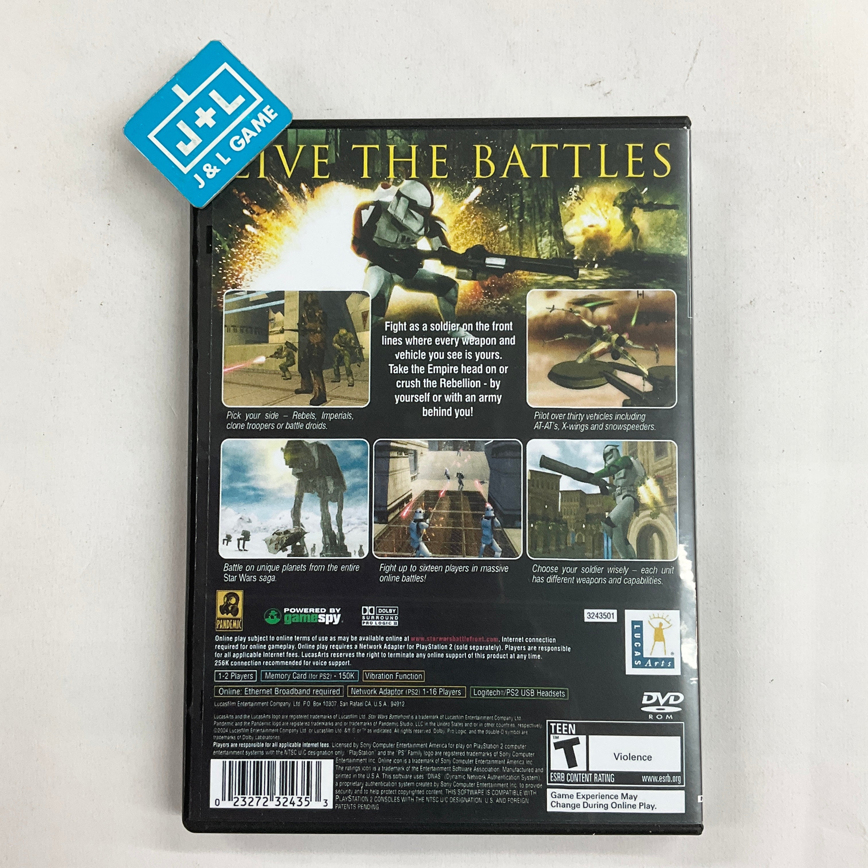 Star Wars: Battlefront - (PS2) PlayStation 2 [Pre-Owned] Video Games LucasArts