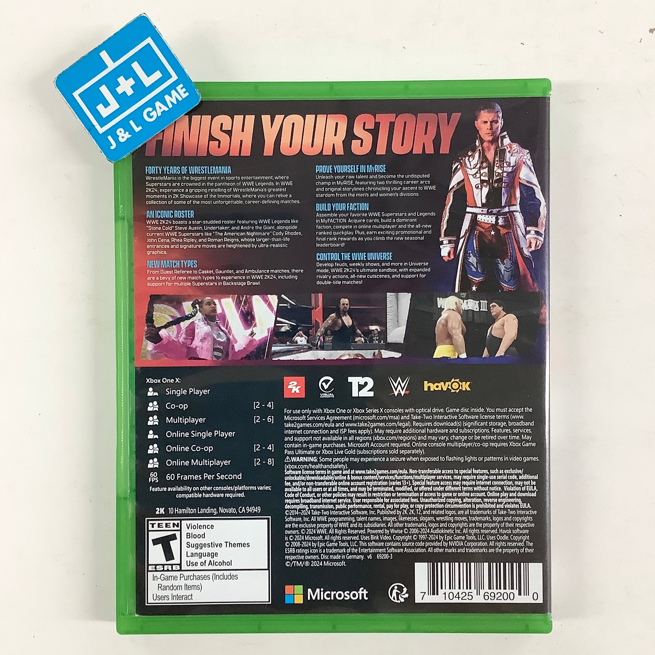 WWE 2K24 - (XB1) Xbox One [Pre-Owned] Video Games 2K Games