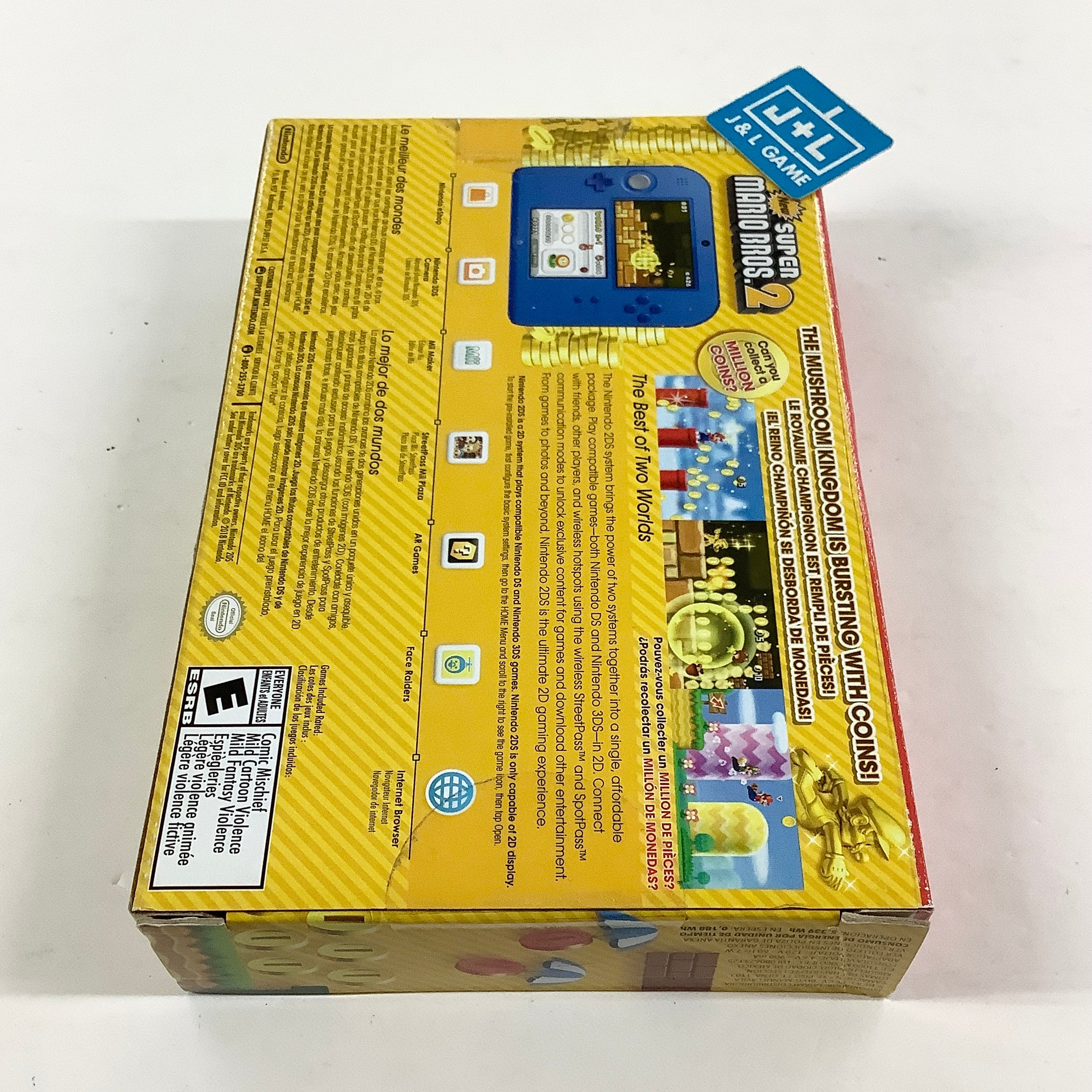 Nintendo 2DS Console - (Electric Blue) 2 with New Super Mario Bros. 2 (Game Pre-Installed) - Nintendo 3DS Consoles Nintendo