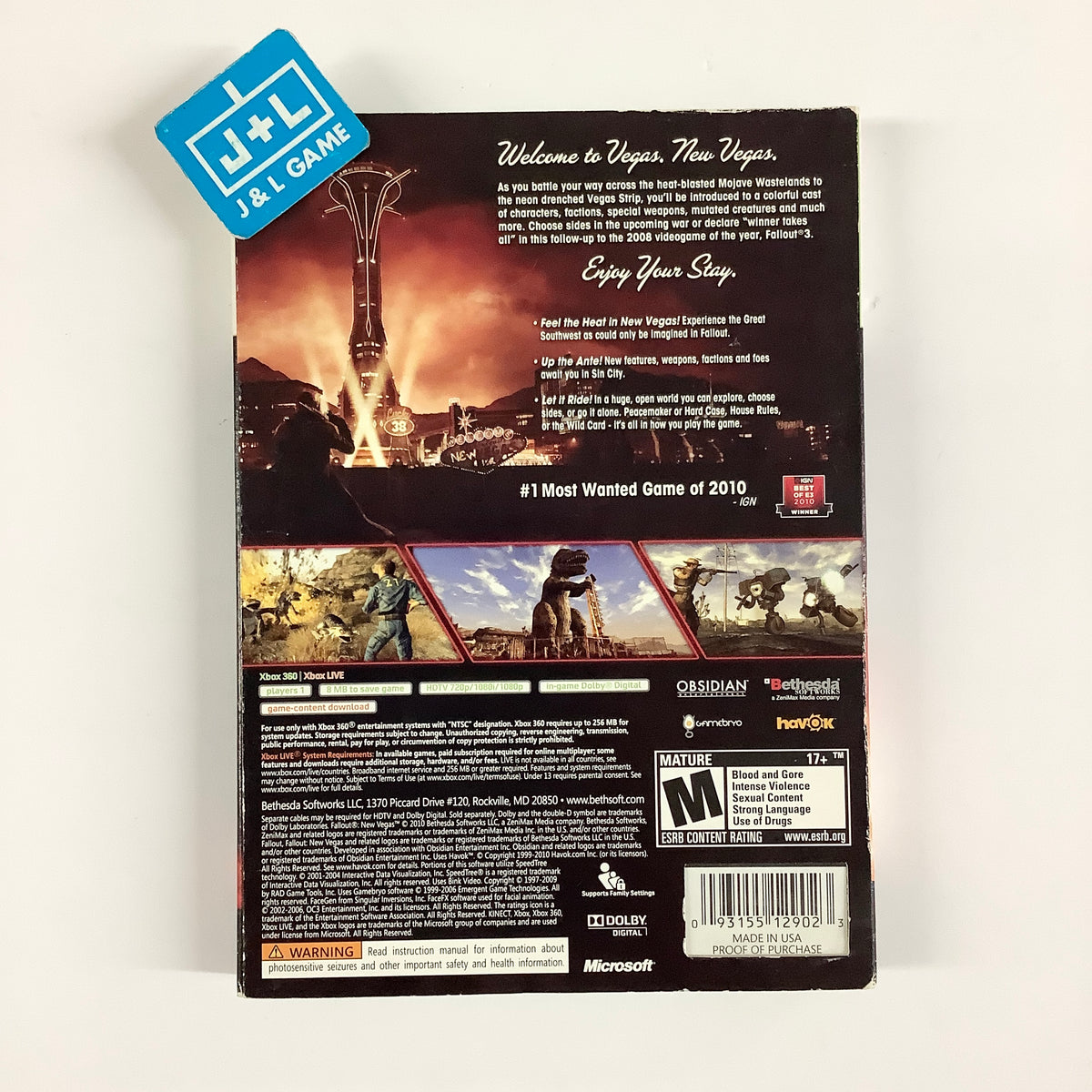 Fallout: New Vegas - Xbox 360 [Pre-Owned] Video Games Bethesda Softworks