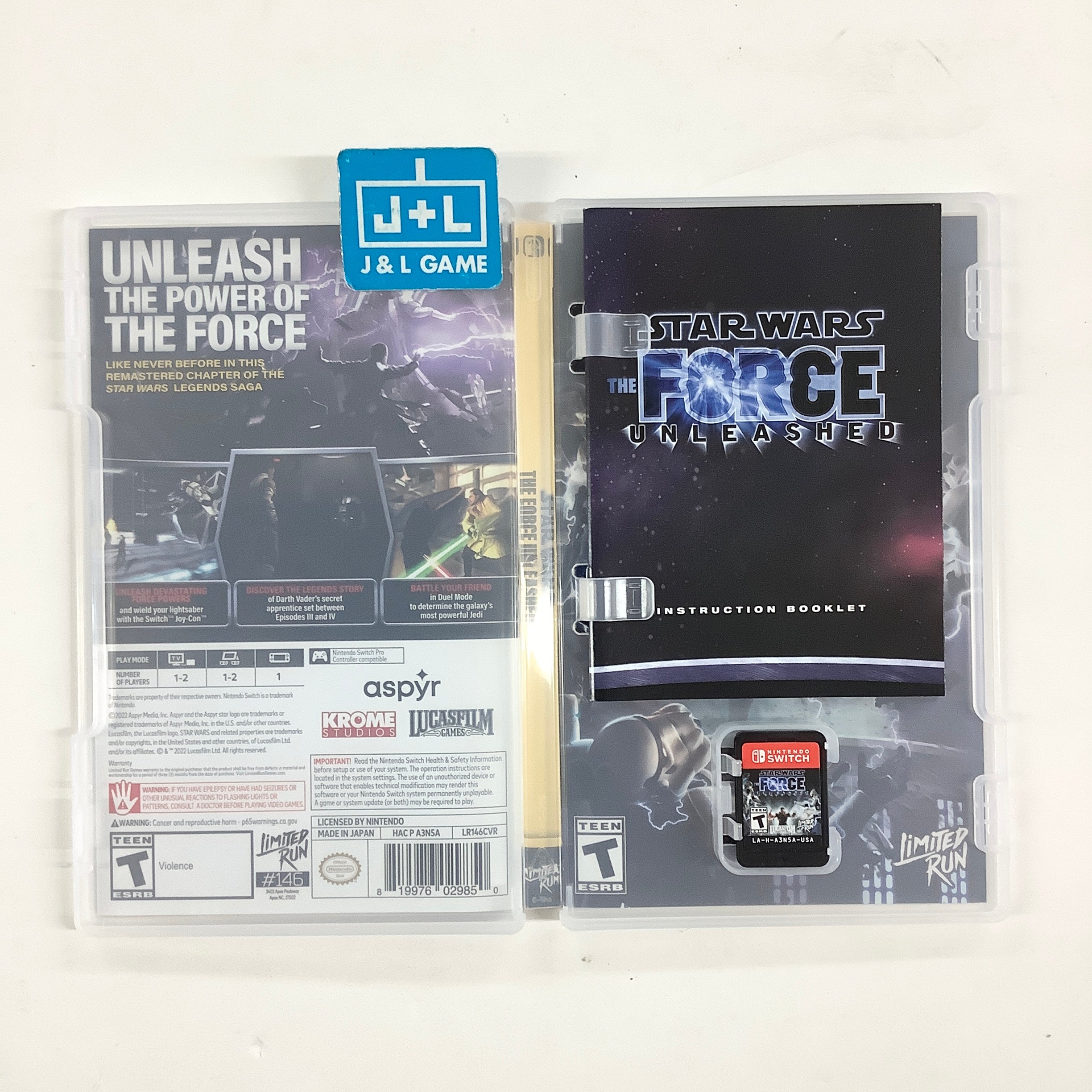 Star Wars: The Force Unleashed (Limited Run #146) - (NSW) Nintendo Switch [Pre-Owned] Video Games Limited Run