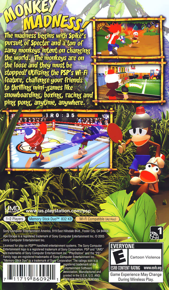 Ape Escape: On the Loose - Sony PSP [Pre-Owned] Video Games SCEA   