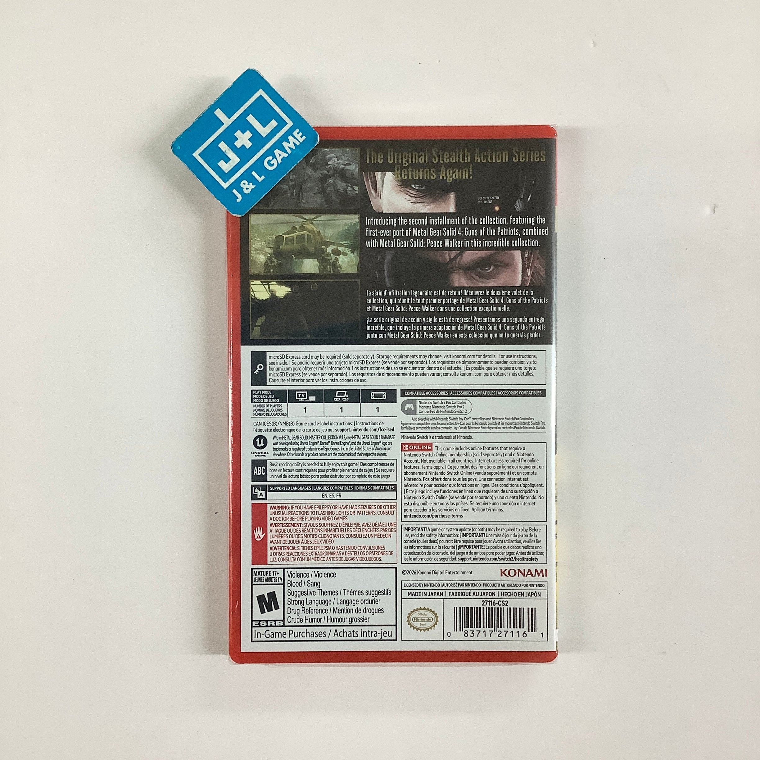 Metal Gear Solid: Master Collection Vol.2 - (NS2) Nintendo Switch 2 Video Games Konami