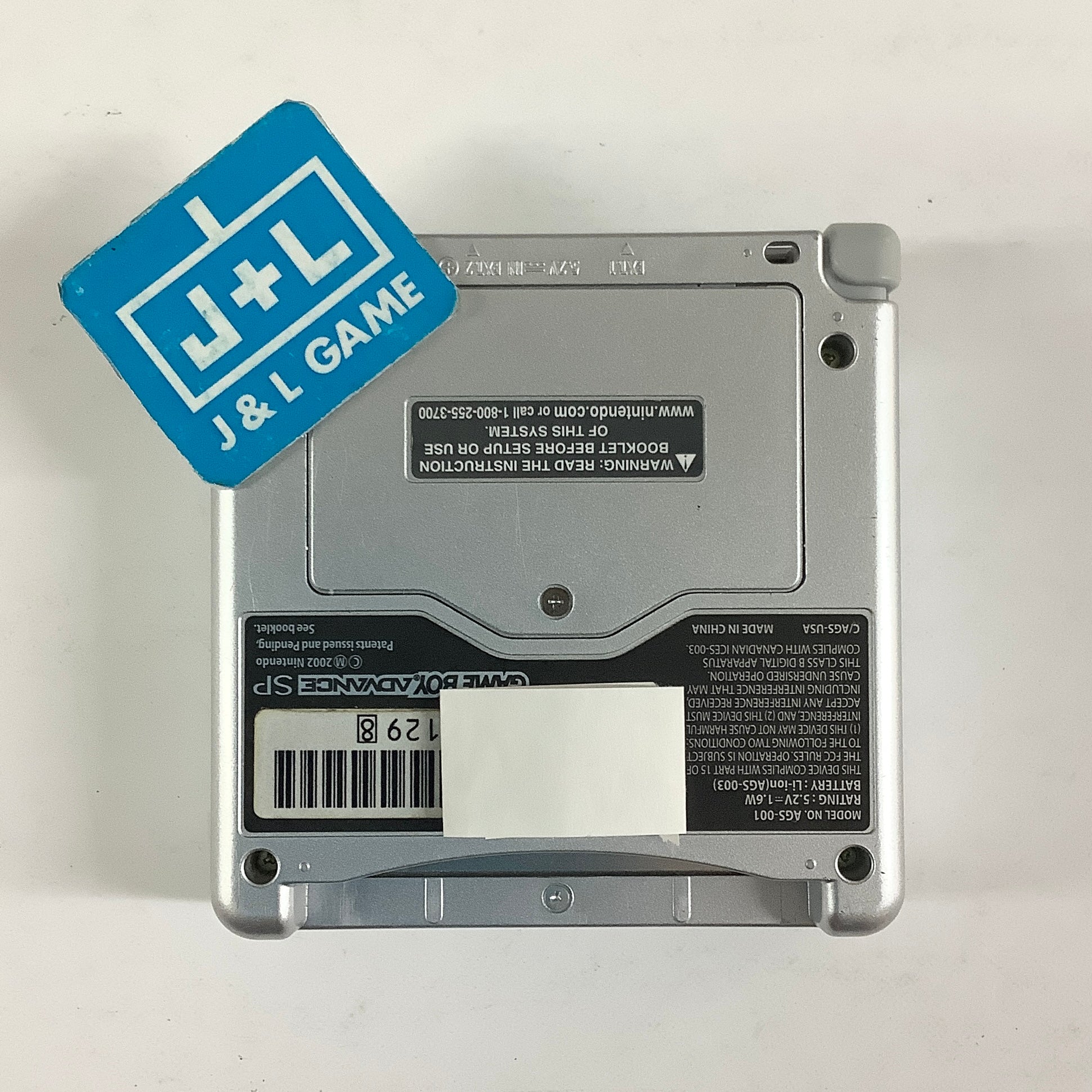 Nintendo Game Boy Advance SP Console AGS-001 (Silver) - (GBA) Game Boy Advance SP [Pre-Owned]