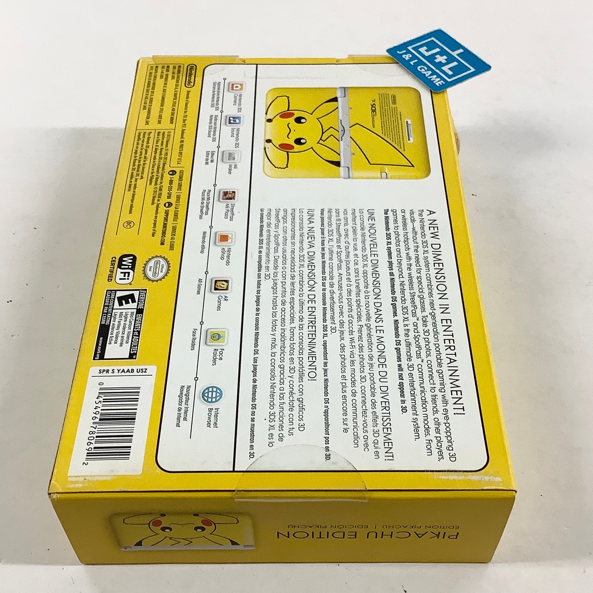 Nintendo 3DS XL Console (Yellow Pikachu Edition) - Nintendo 3DS Consoles Nintendo