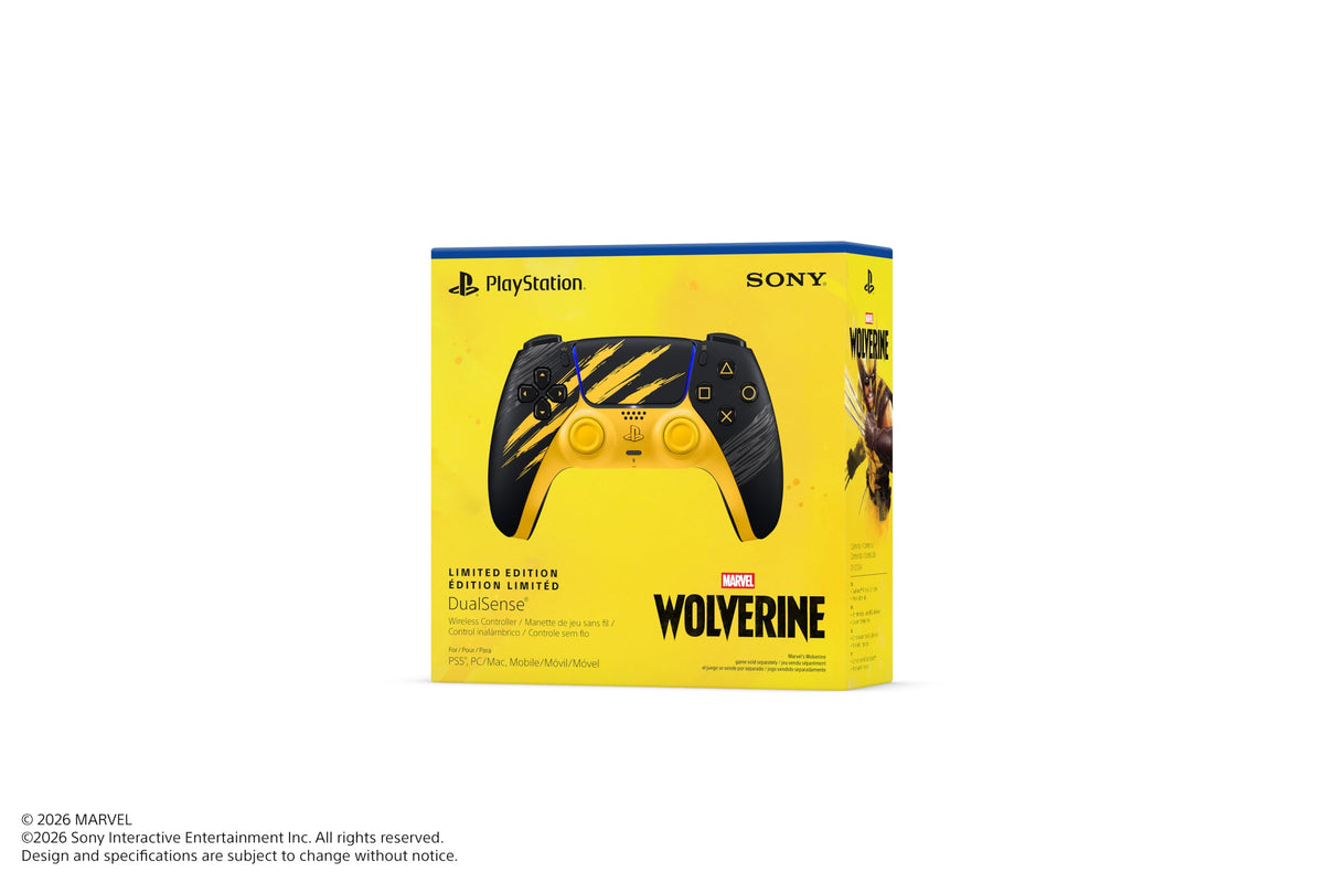 SONY PlayStation 5 DualSense Wireless Controller (Marvel's Wolverine Battle Yellow Limited Edition) - (PS5) PlayStation 5 ACCESSORIES PlayStation