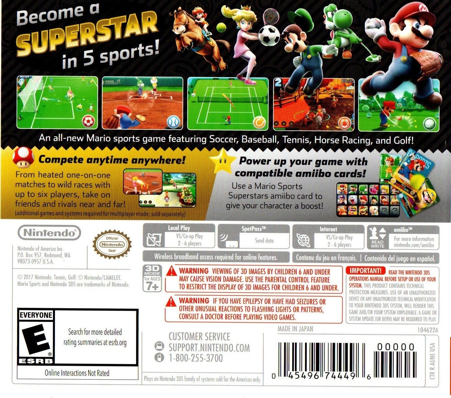 Mario Sports Superstars - Nintendo 3DS Video Games Nintendo   