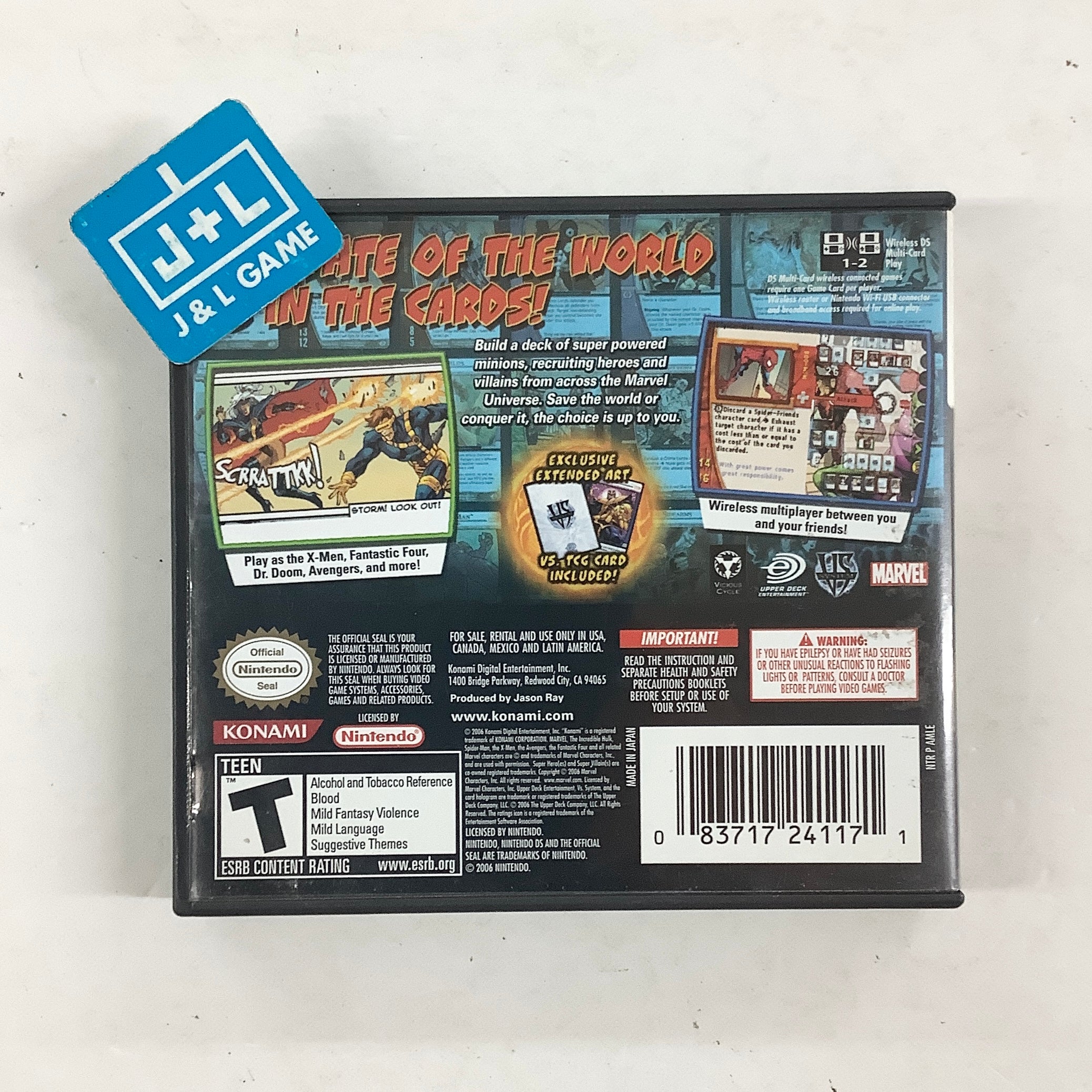 Marvel Trading Card Game - (NDS) Nintendo DS [Pre-Owned] Video Games Konami