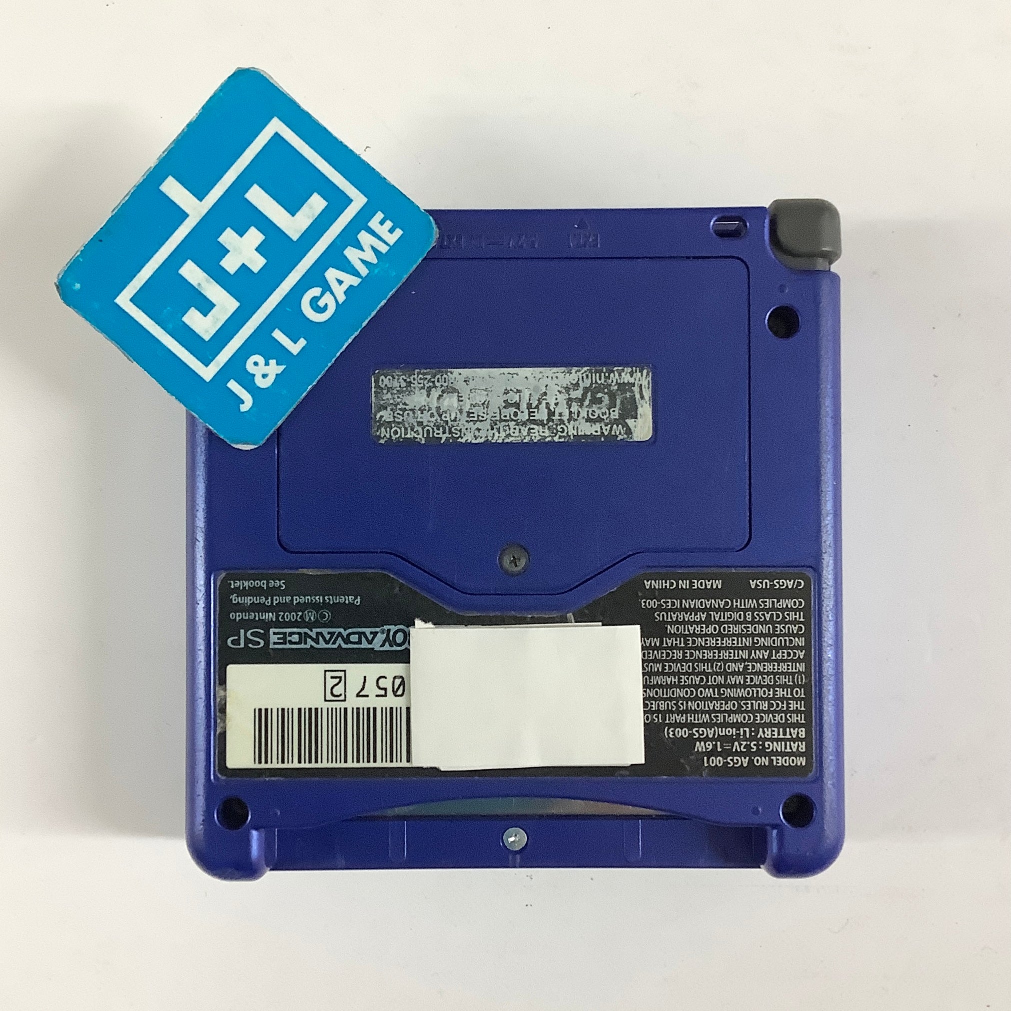 Nintendo Game Boy Advance SP Console AGS-001 (Cobalt Blue) - (GBA) Game Boy Advance SP [Pre-Owned]