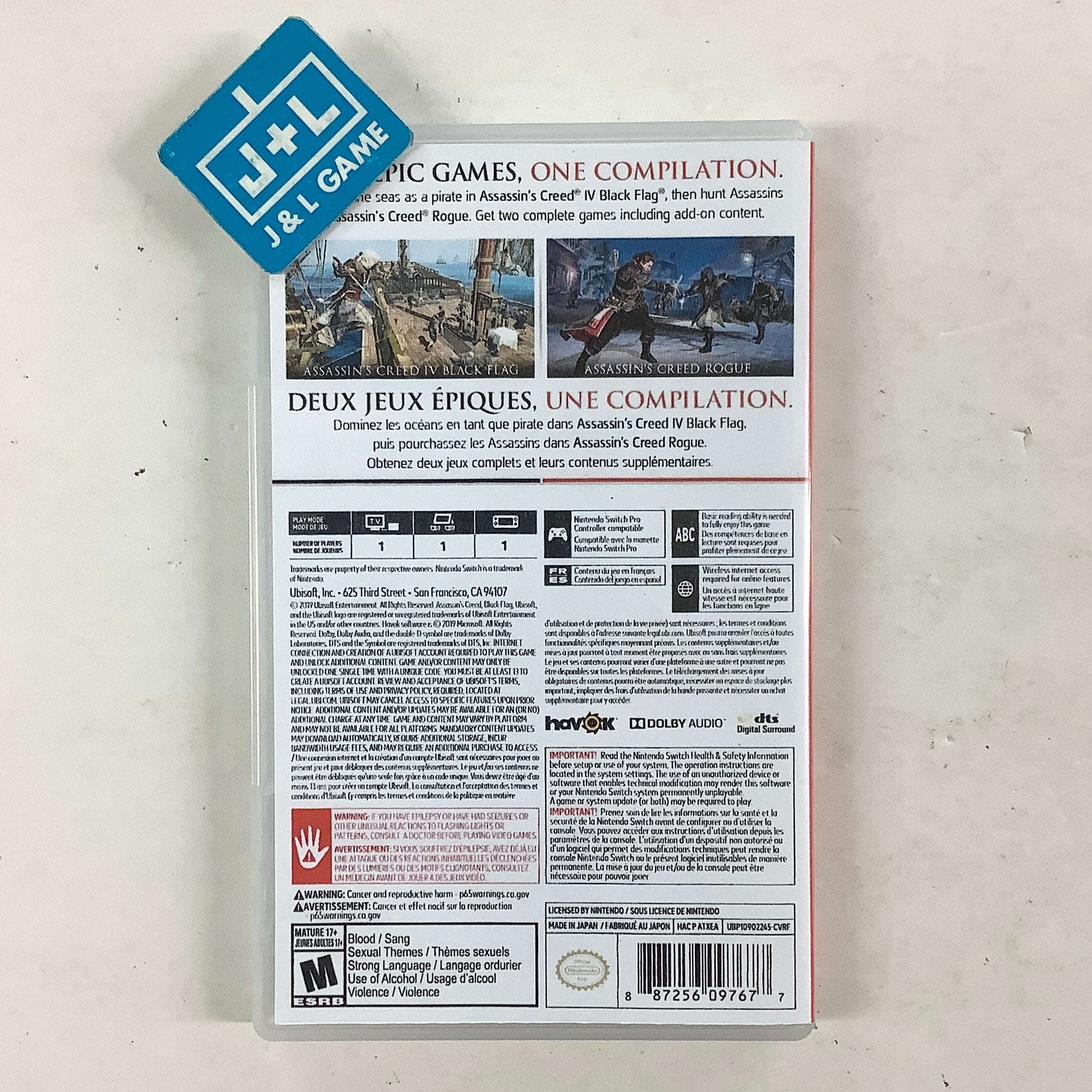 Assassin's Creed: The Rebel Collection - (NSW) Nintendo Switch [Pre-Owned] Video Games Ubisoft