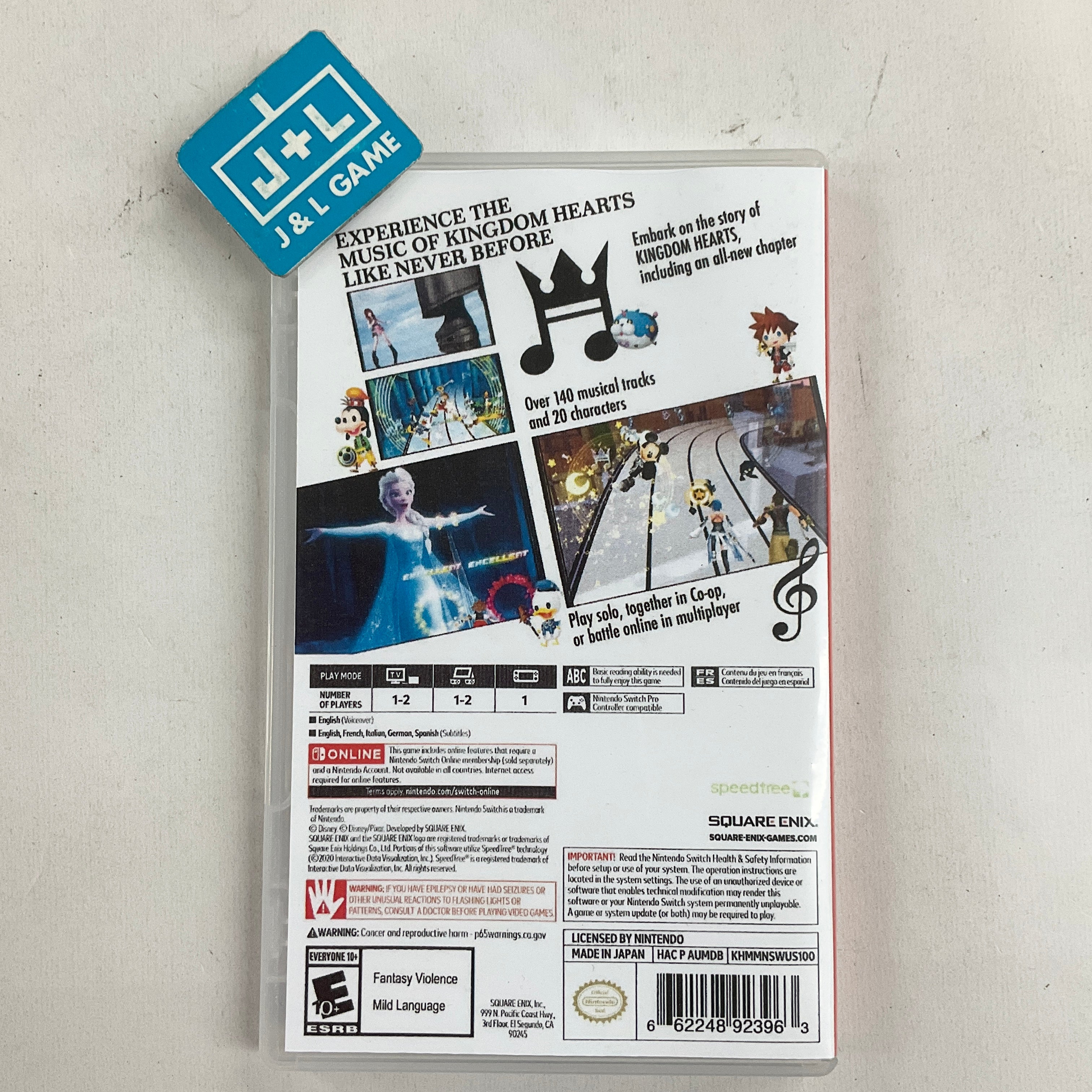 Kingdom Hearts Melody of Memory - (NSW) Nintendo Switch [Pre-Owned] Video Games Square Enix
