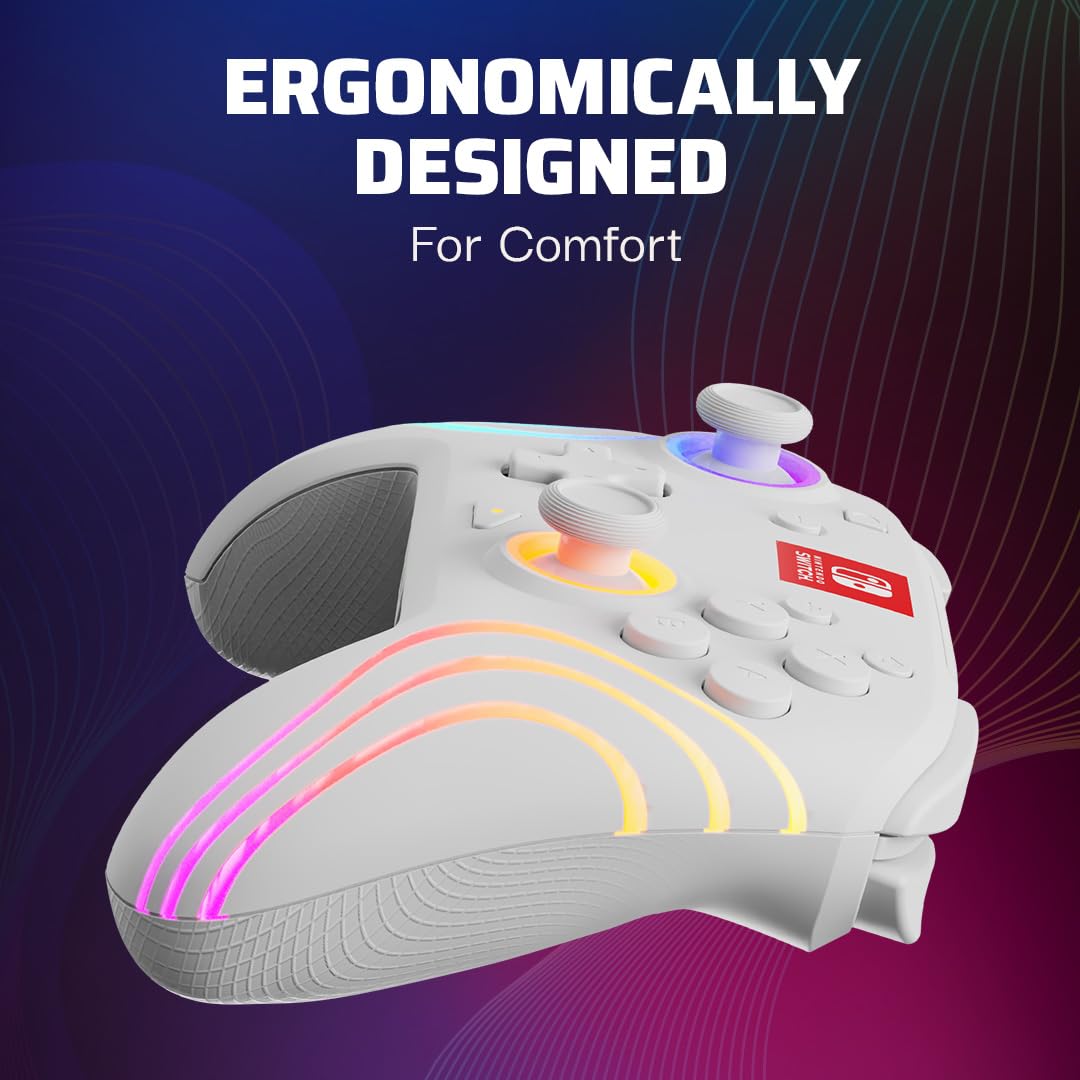 PDP Afterglow Wave Wireless Controller (White) - (NSW) Nintendo Switch ACCESSORIES PDP