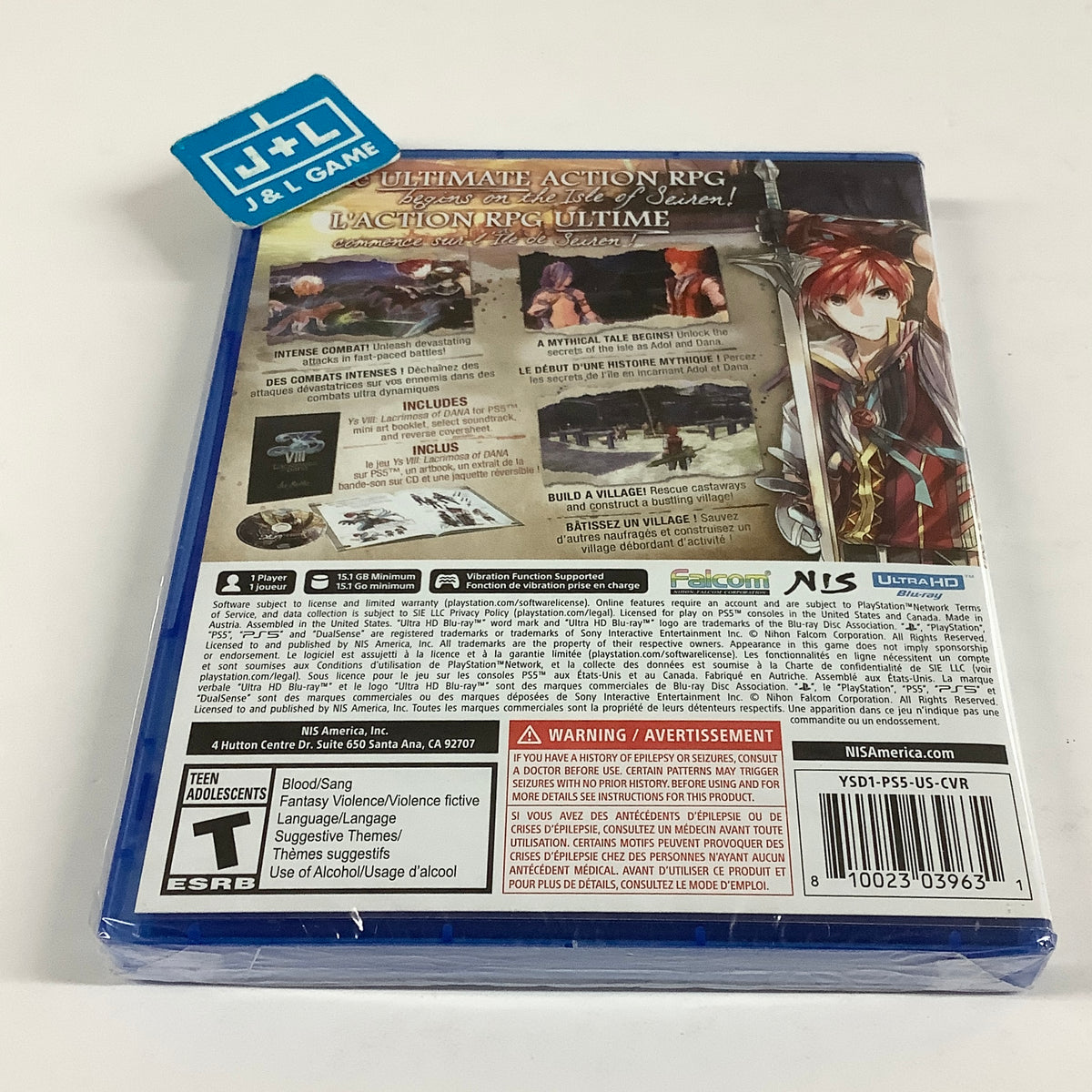 Ys VIII: Lacrimosa Of Dana (Deluxe Edition) - (PS5) PlayStation 5 Video Games NIS America