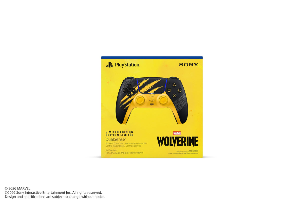 SONY PlayStation 5 DualSense Wireless Controller (Marvel's Wolverine Battle Yellow Limited Edition) - (PS5) PlayStation 5 ACCESSORIES PlayStation