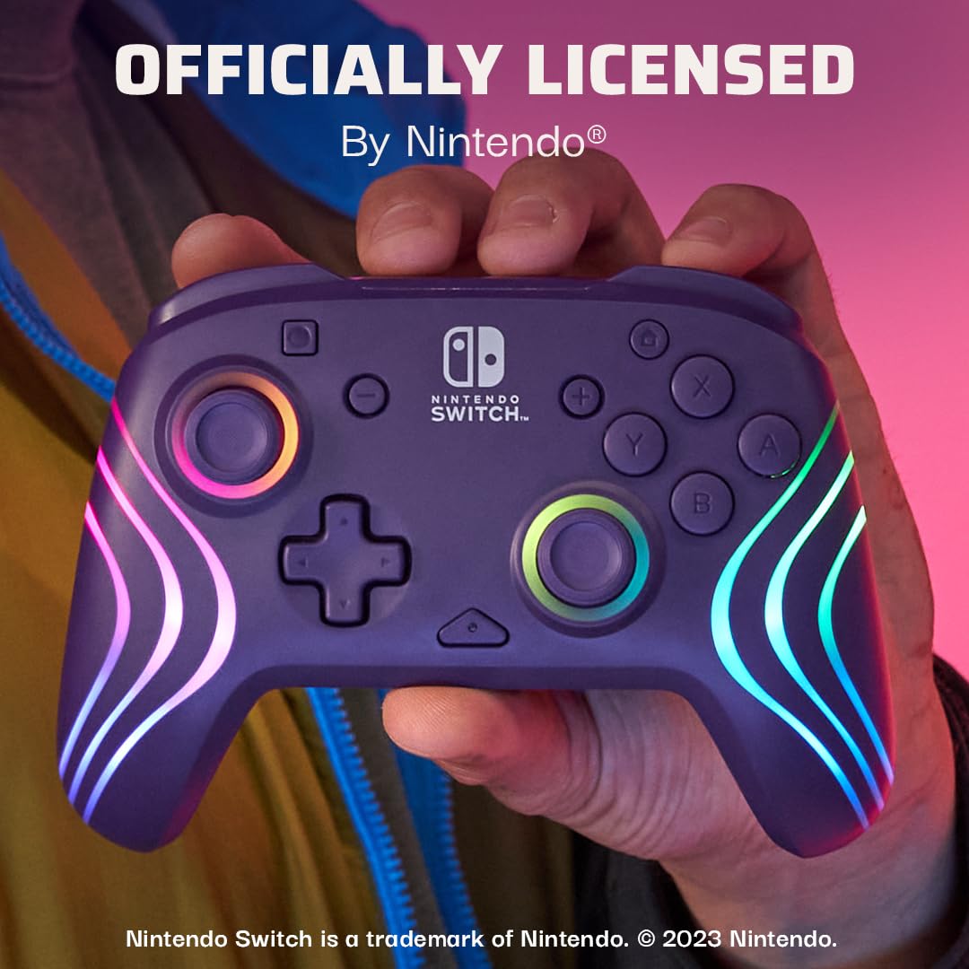 PDP Afterglow Wave Wireless Controller (Purple) - (NSW) Nintendo Switch ACCESSORIES PDP