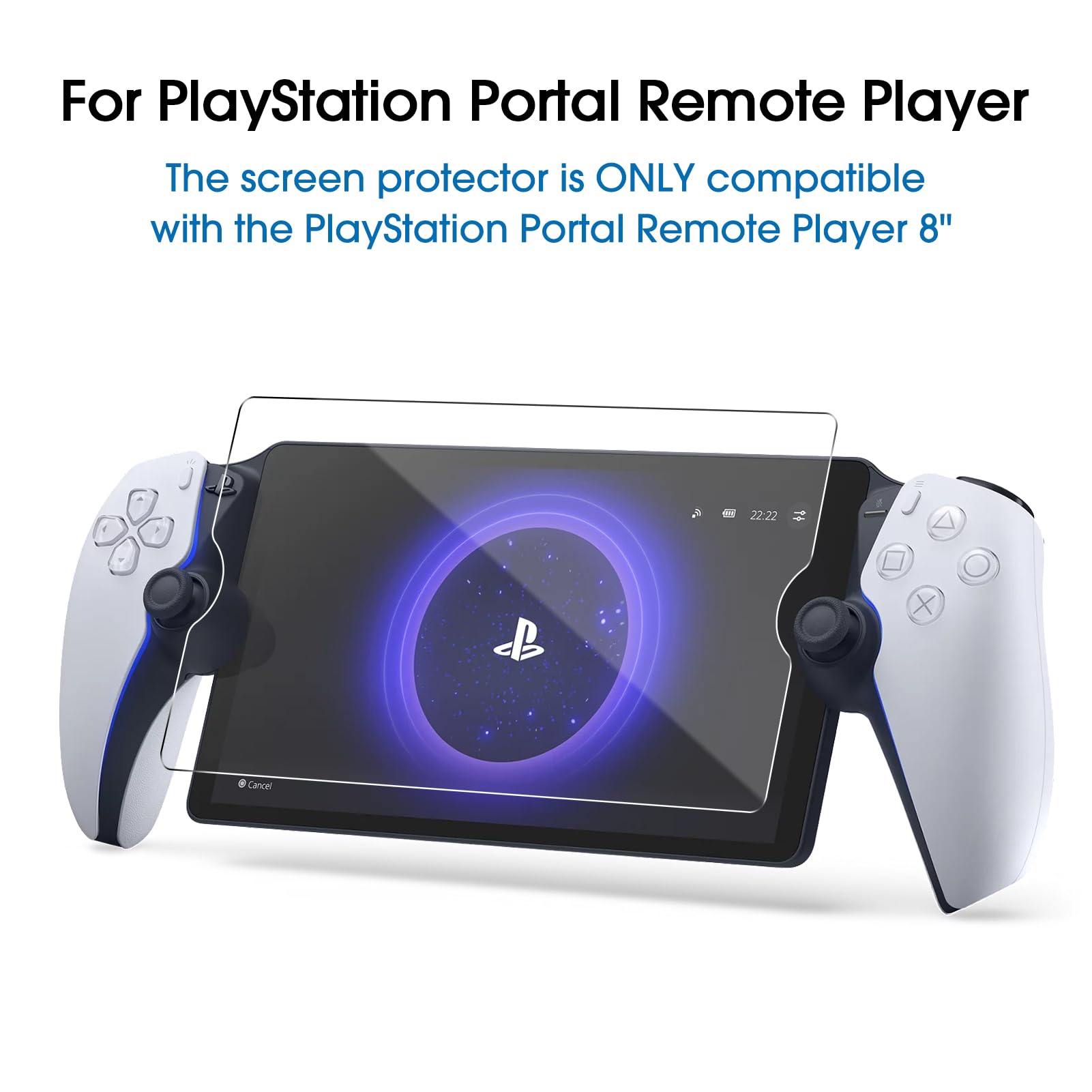 amFilm Tempered Glass Screen Protector PlayStation Portal Remote 3 Pack - (PS5) PlayStation 5 Home Entertainment amFilm