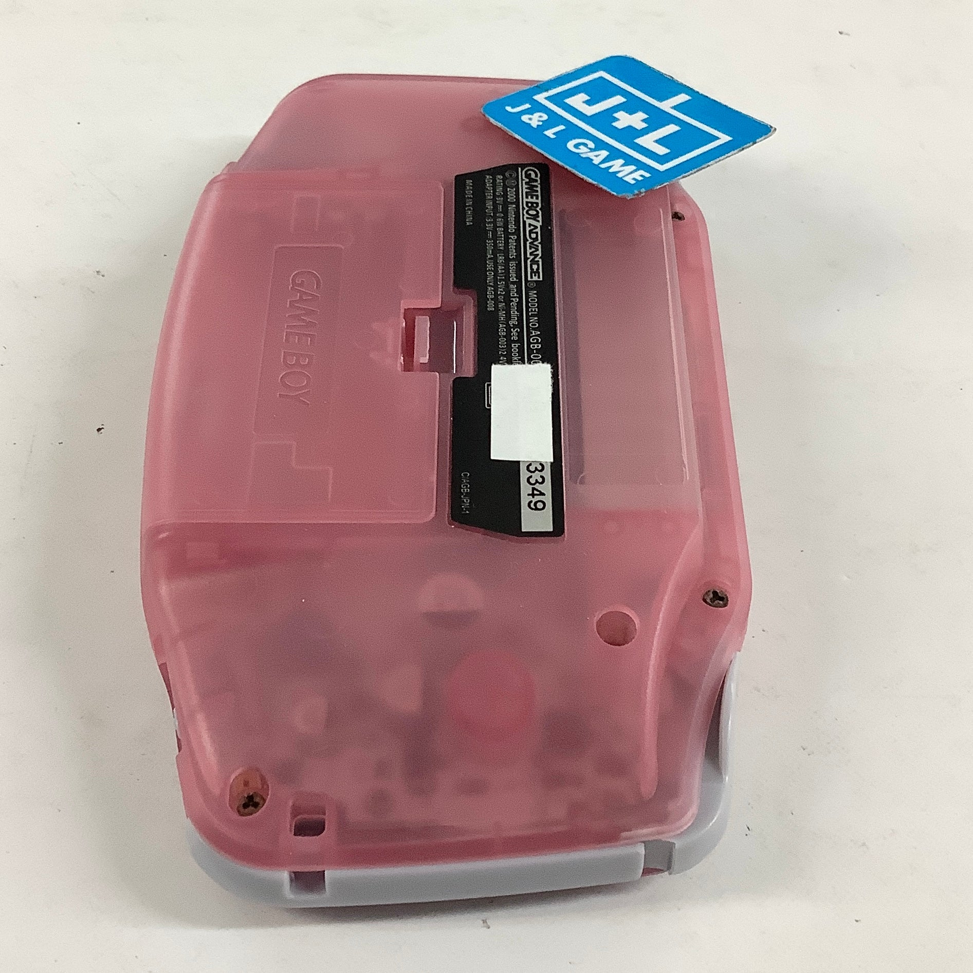 Nintendo Game Boy Advance Console (Clear Pink Custom with Backlight) - (GBA) Game Boy Advance [Pre-Owned] Consoles Nintendo