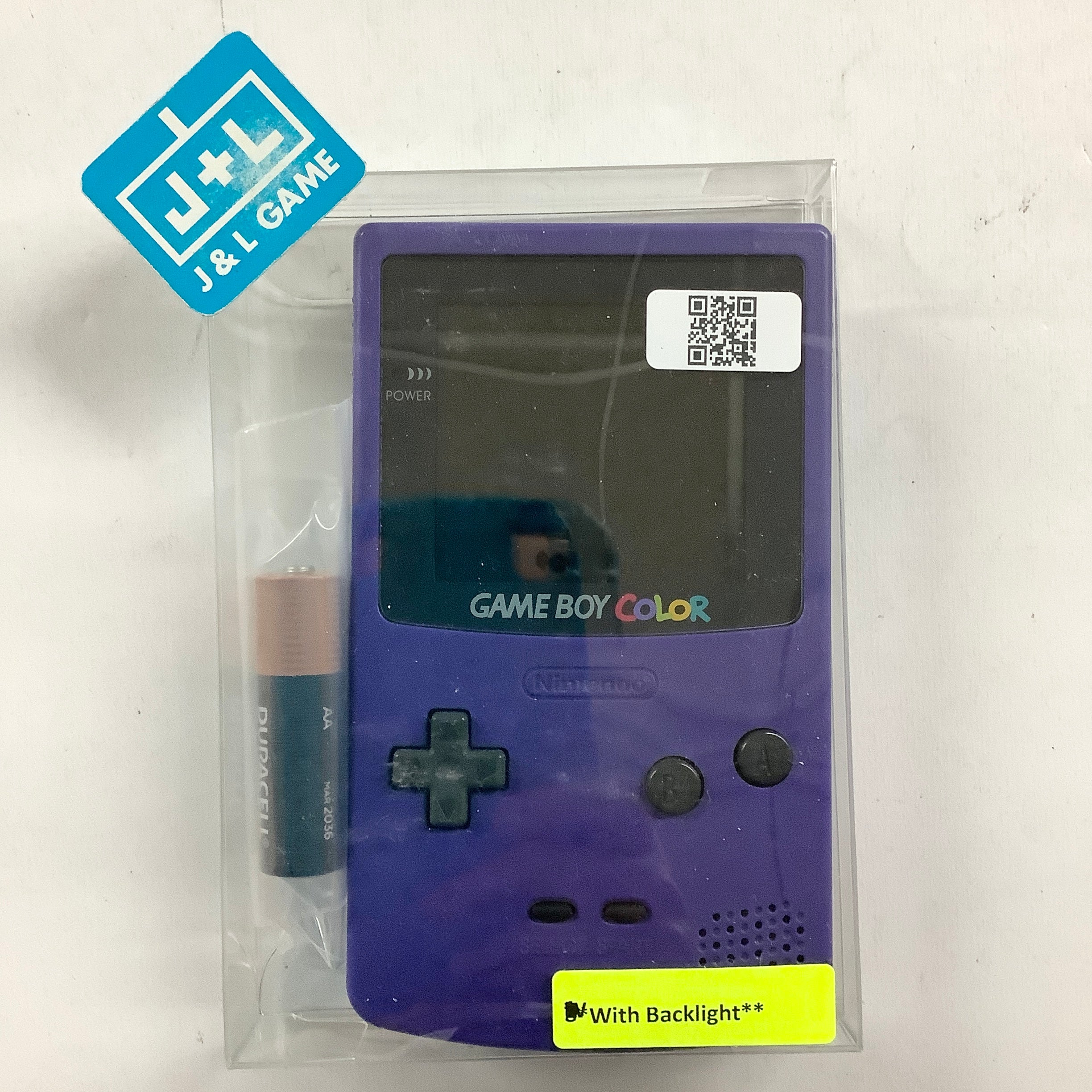 Nintendo Game Boy Color Console (Grape with Backlight) - (GBC) Game Boy Color [Pre-Owned] Consoles Nintendo