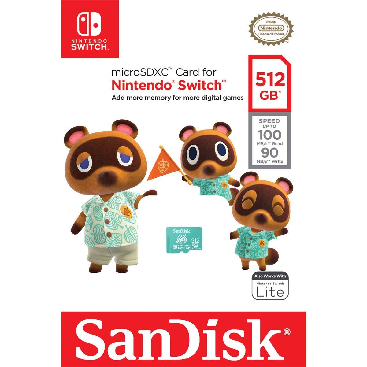 SanDisk 512GB microSD UHS-I Memory Card - (NSW) Nintendo Switch ACCESSORIES Sandisk