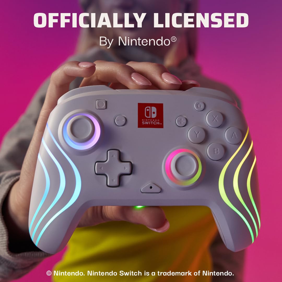 PDP Afterglow Wave Wireless Controller (White) - (NSW) Nintendo Switch ACCESSORIES PDP