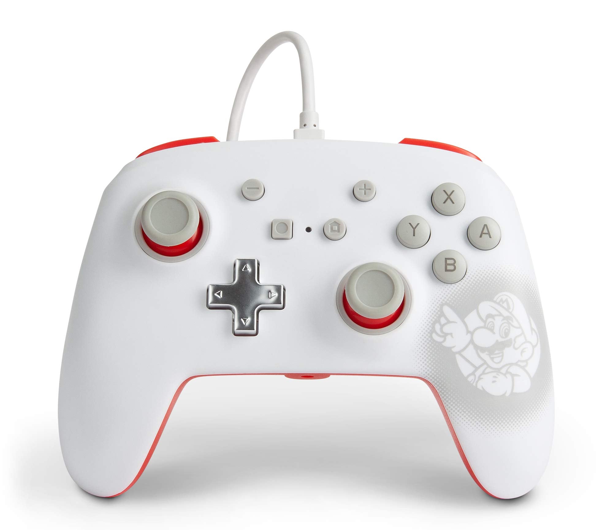 PowerA Enhanced Wired Controller (Mario White) - (NSW Nintendo Switch ACCESSORIES PowerA