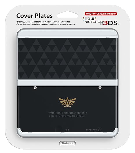 New Nintendo 3DS Cover Plates No.055 (Zelda Black Triforce) - New Nintendo 3DS (Pre-Owned) Accessories Nintendo   