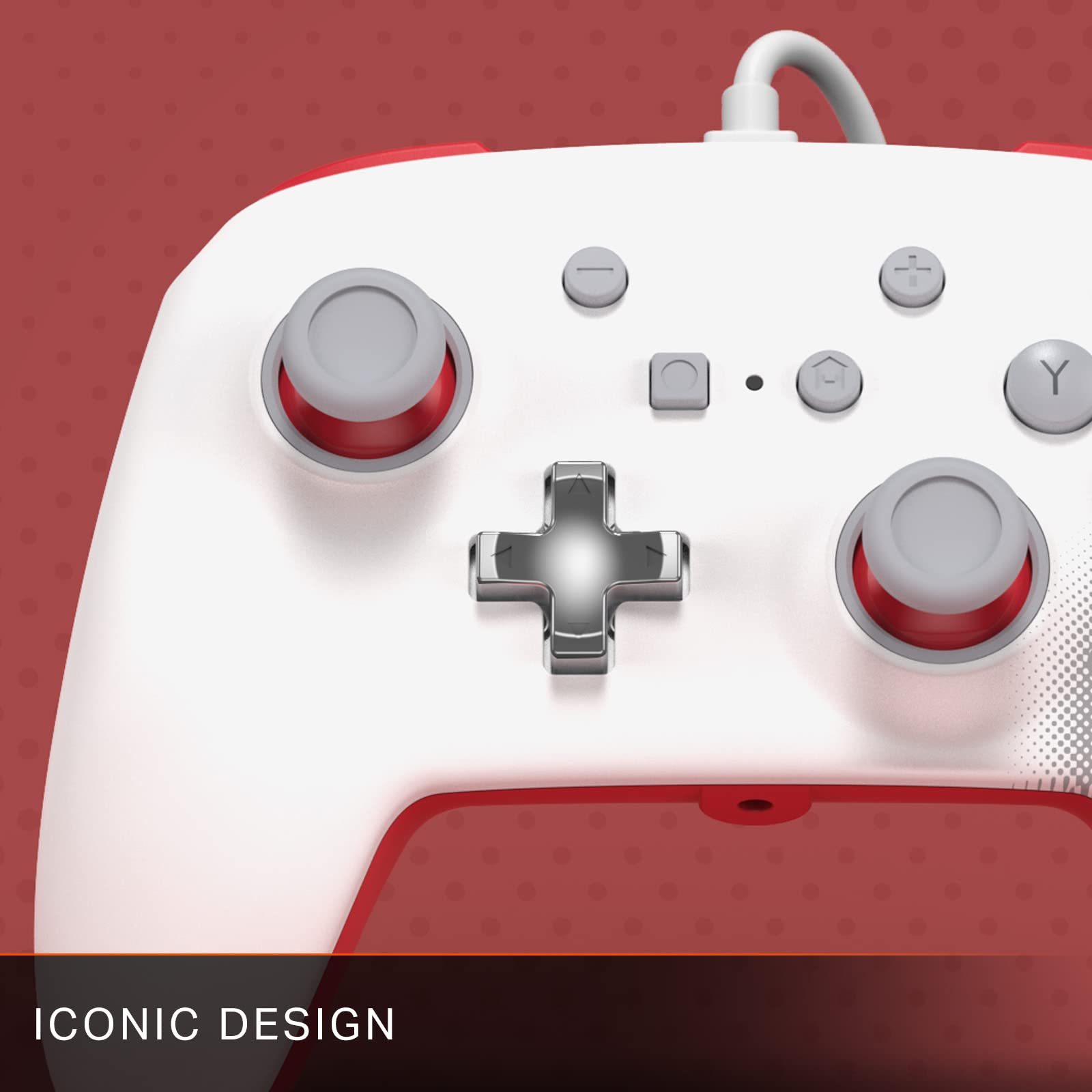 PowerA Enhanced Wired Controller (Mario White) - (NSW Nintendo Switch ACCESSORIES PowerA
